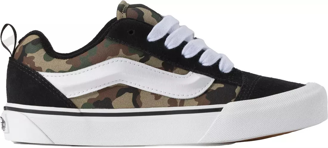 Vans Knu Skool Camo Print Grade School Unisex Skate Shoes