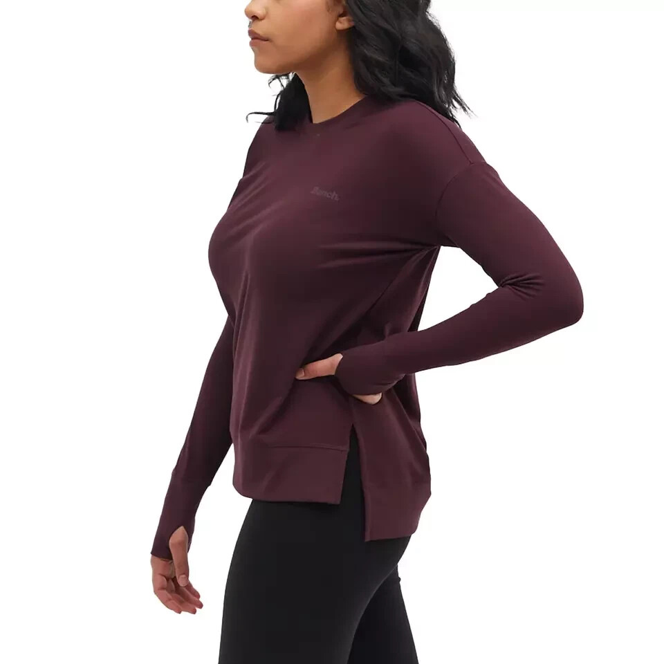 Bench Women’s Soft Jersey Active Top, Purple, Size XL