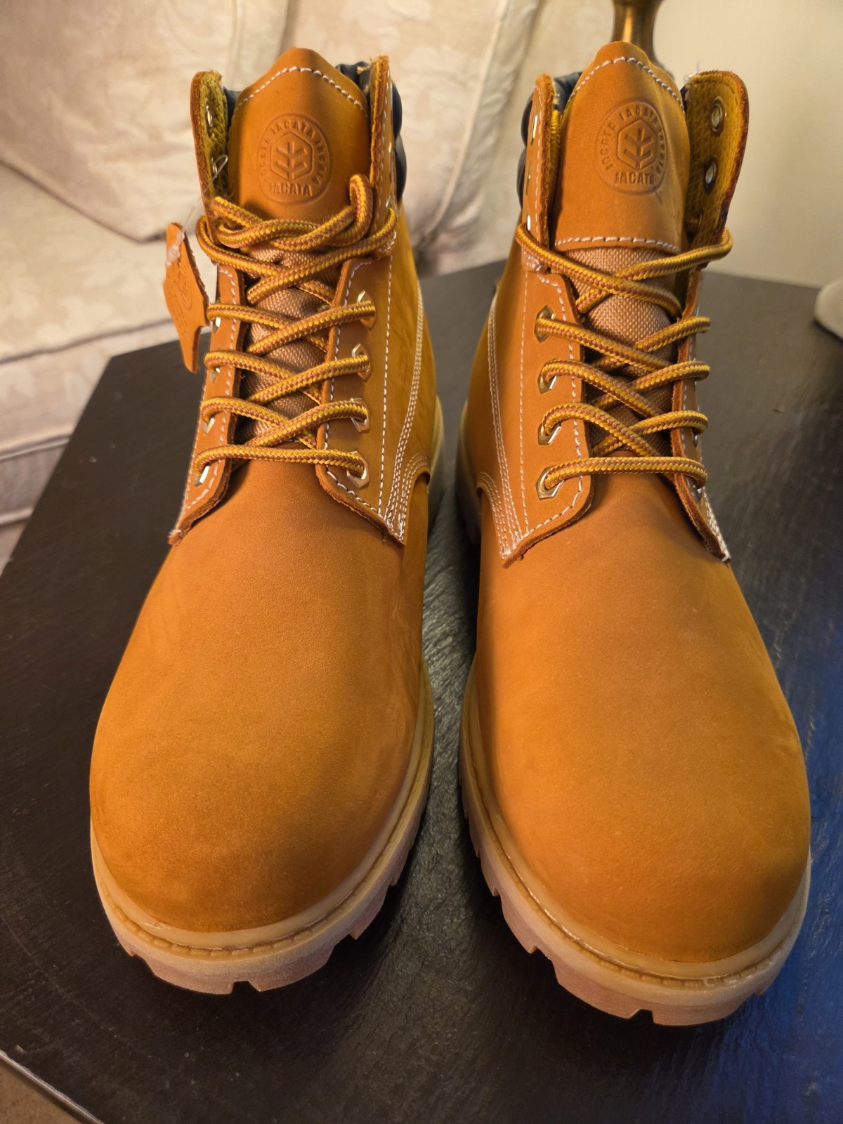 Jacata Men’s Work Boots Oil Resistant Waterproof Leather 8601 Sz 9W NEW! $68