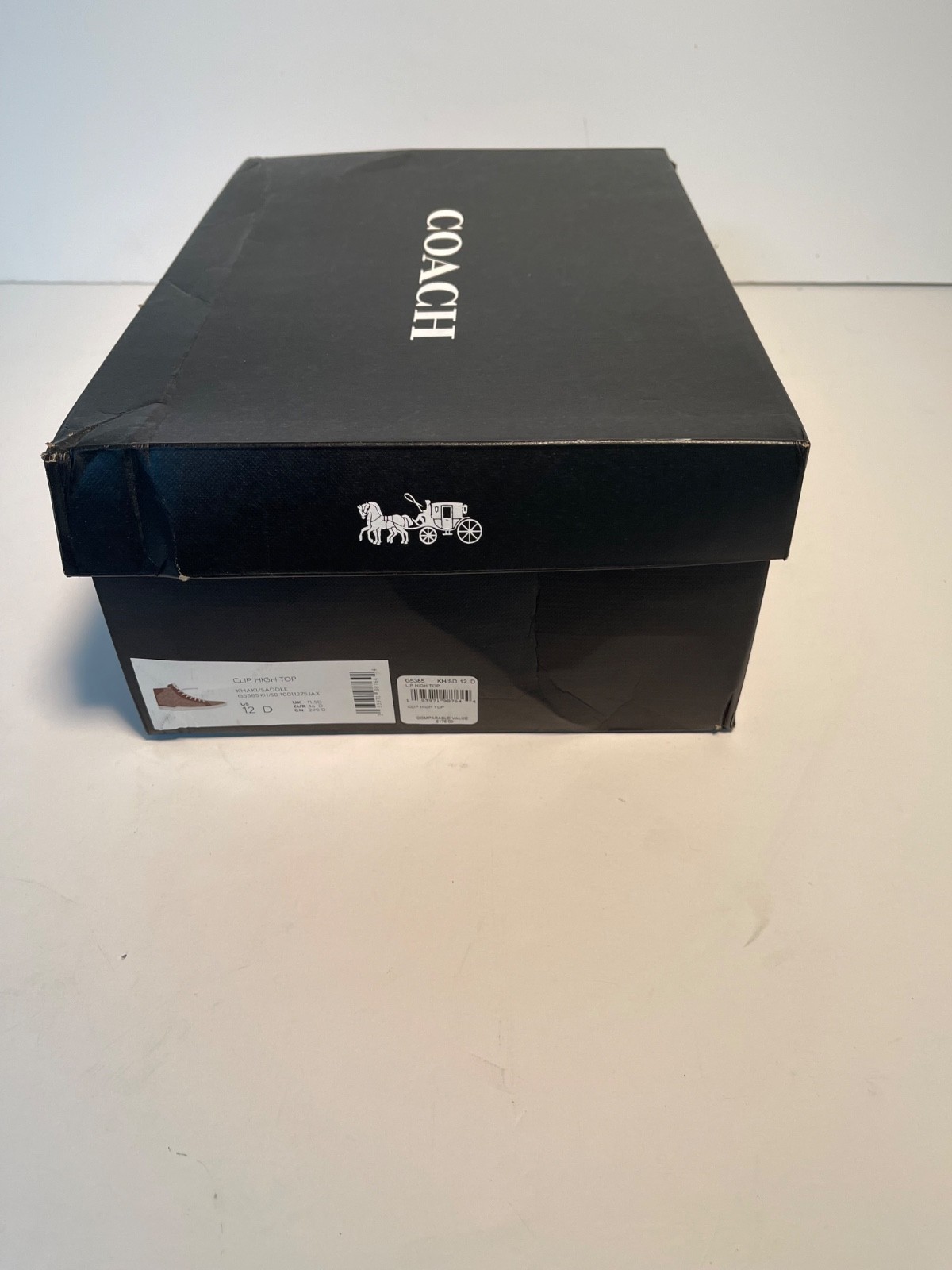 Coach Mens CLIP HIGH TOP SNEAKERS – Size 12D – Rare-Discontinued! NEW w/BOX