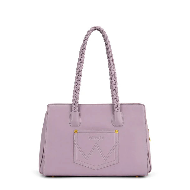 Wrangler Floral Print Braided Satchel Bag