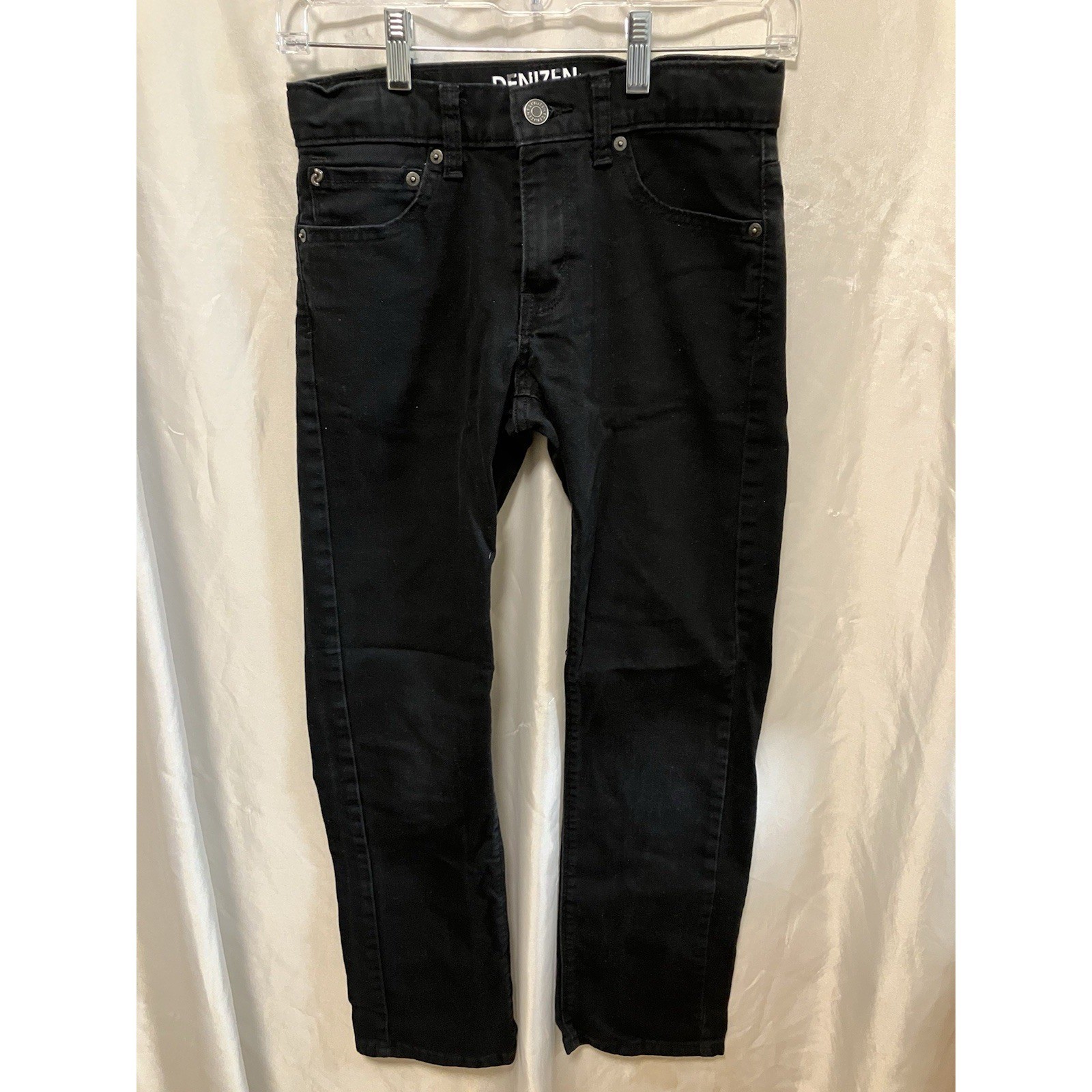 Levis Denizen 216 Skinny Fit Jeans Boys Size 12 Reg Black
