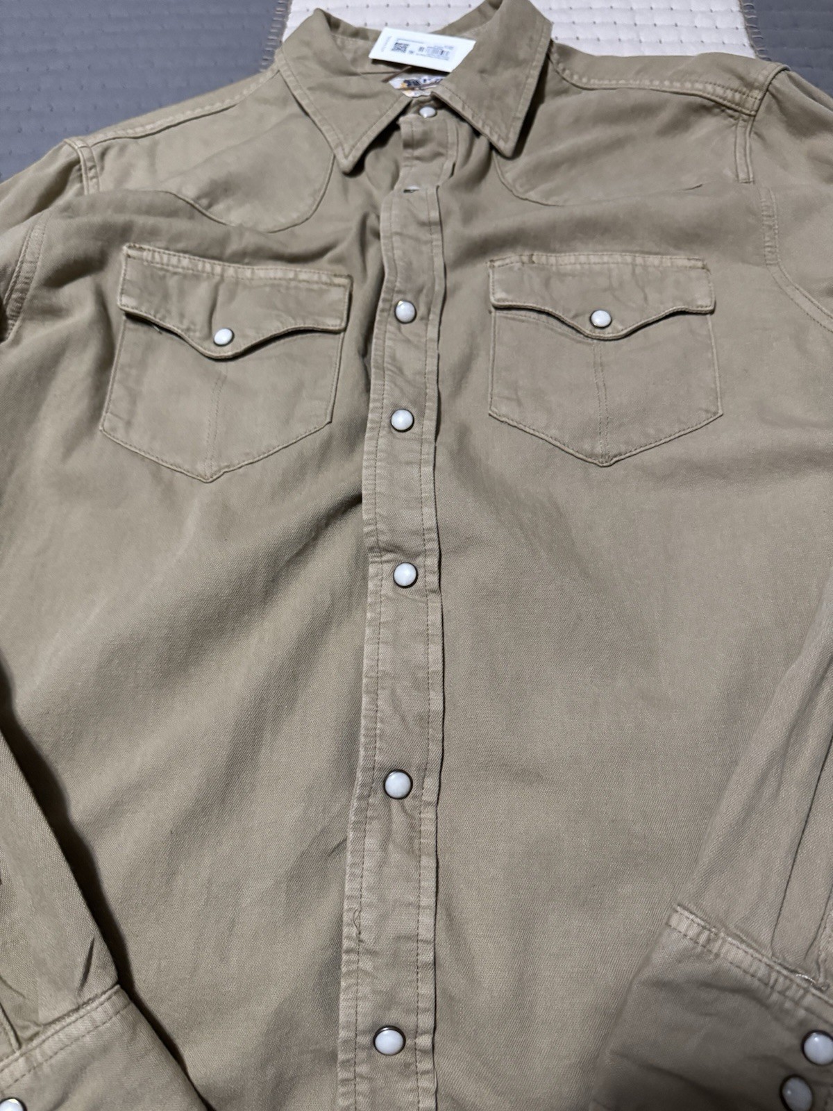 Tecovas Denim Long Sleeve Pearl Snap M $95 NWT