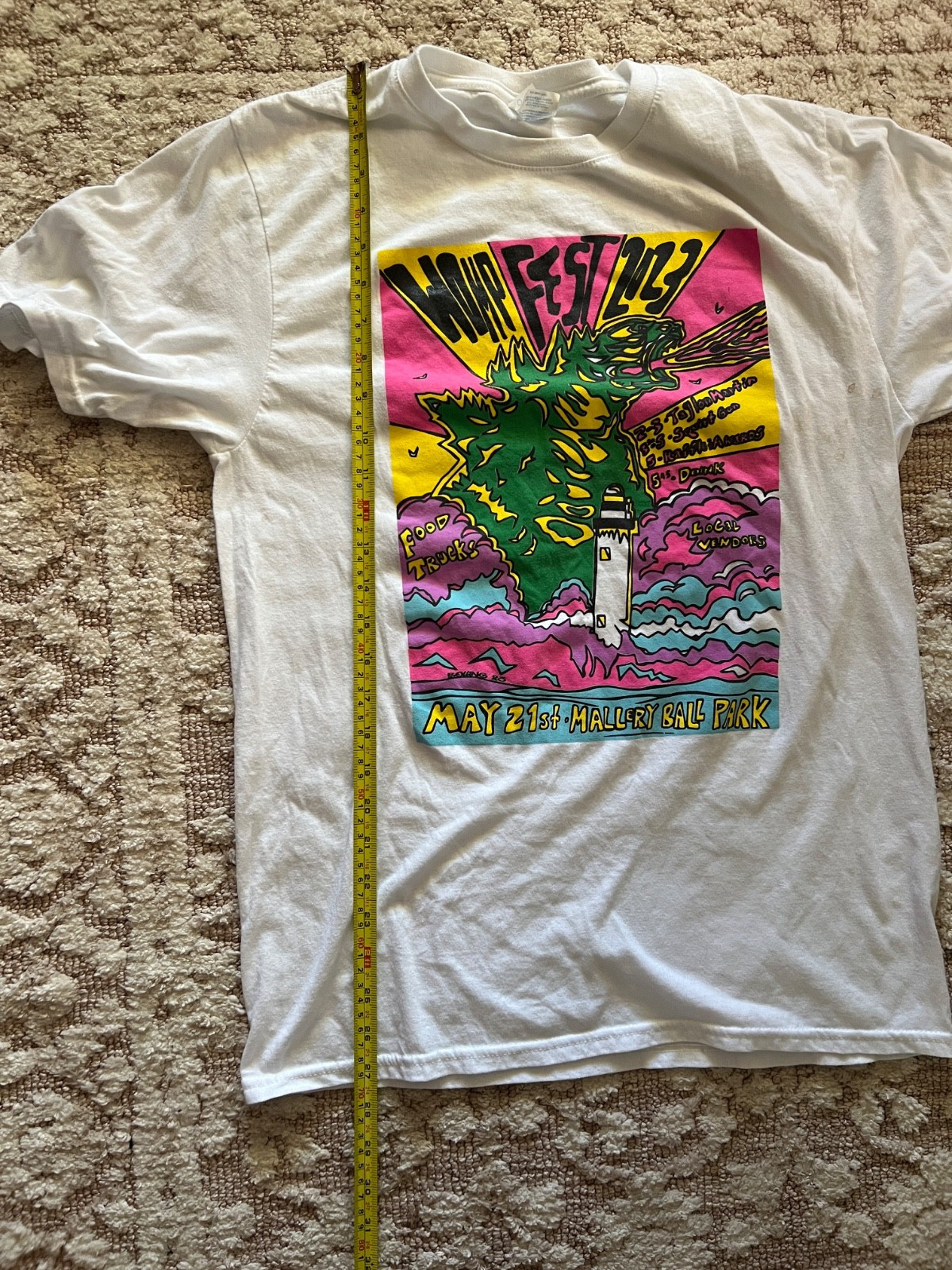 Womp Fest 2023 T Shirt Haller Ball Park Psychedelic Graphic Festival Tee