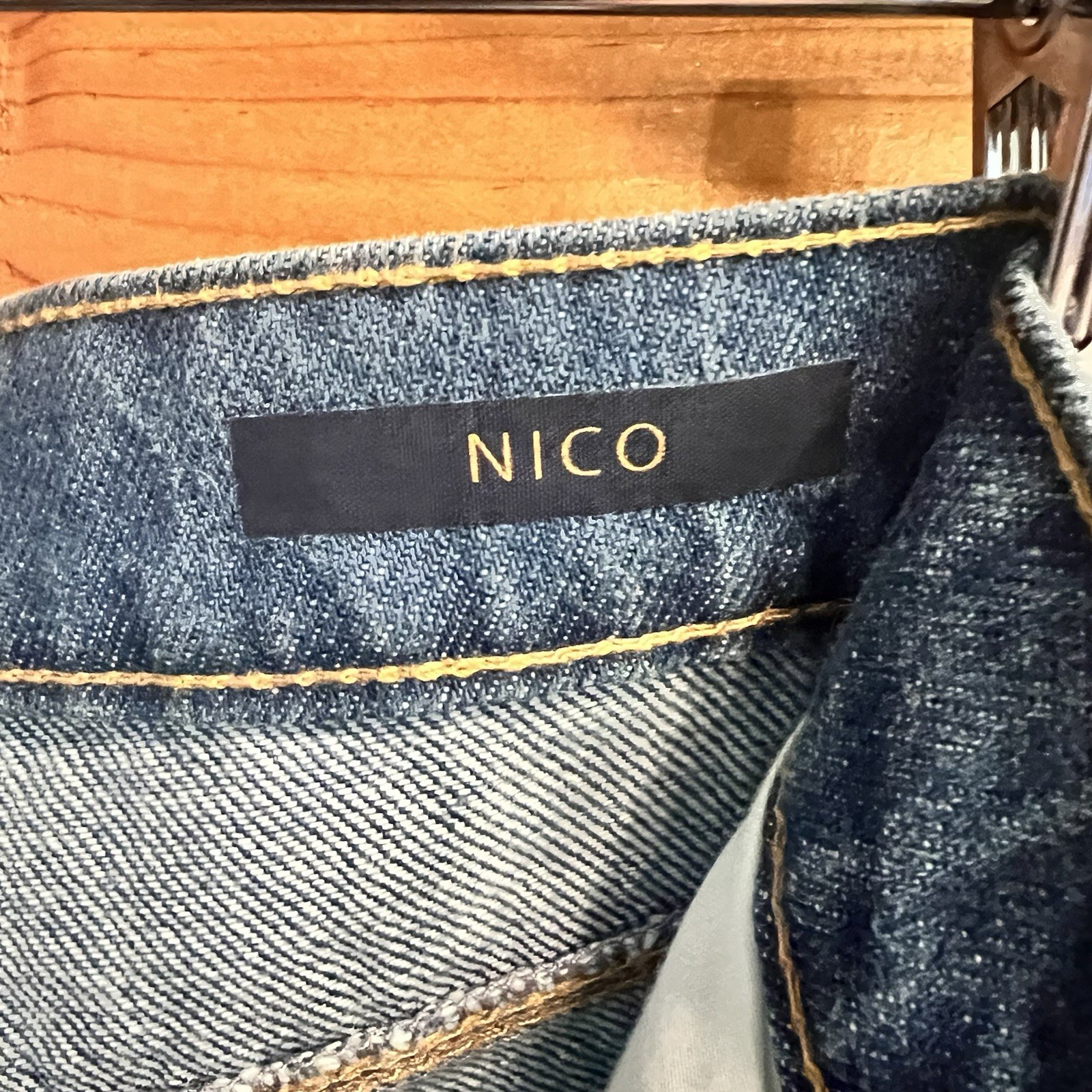 NWT Gloria Vanderbilt Nico Jeans High Rise Straight Leg Blue Denim 14 Classic