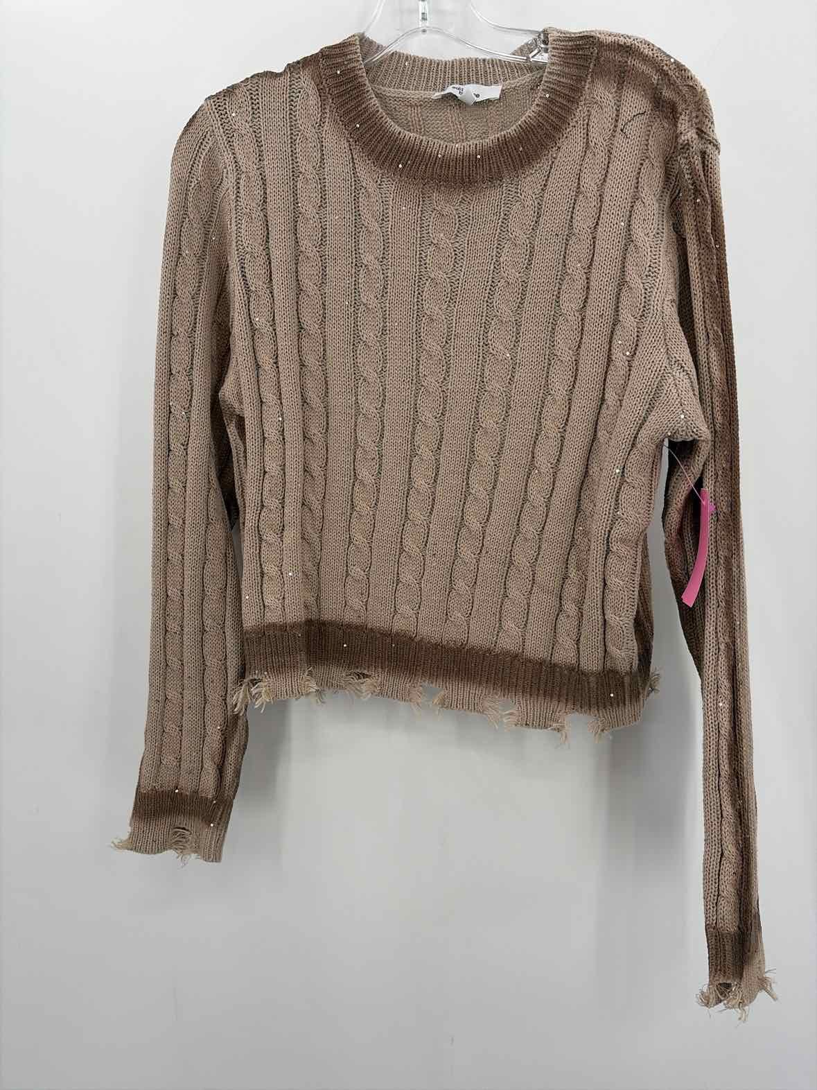 Pre-Owned Edit By Nine Brown Size Large Sweater