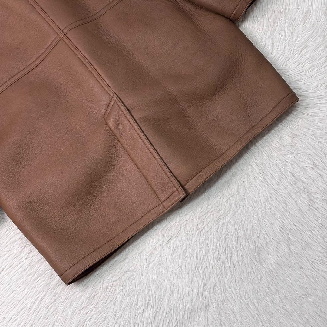 Authentic BERT PULITZER Leather Brown Coat Jacket Pre Owned Very Good Condition