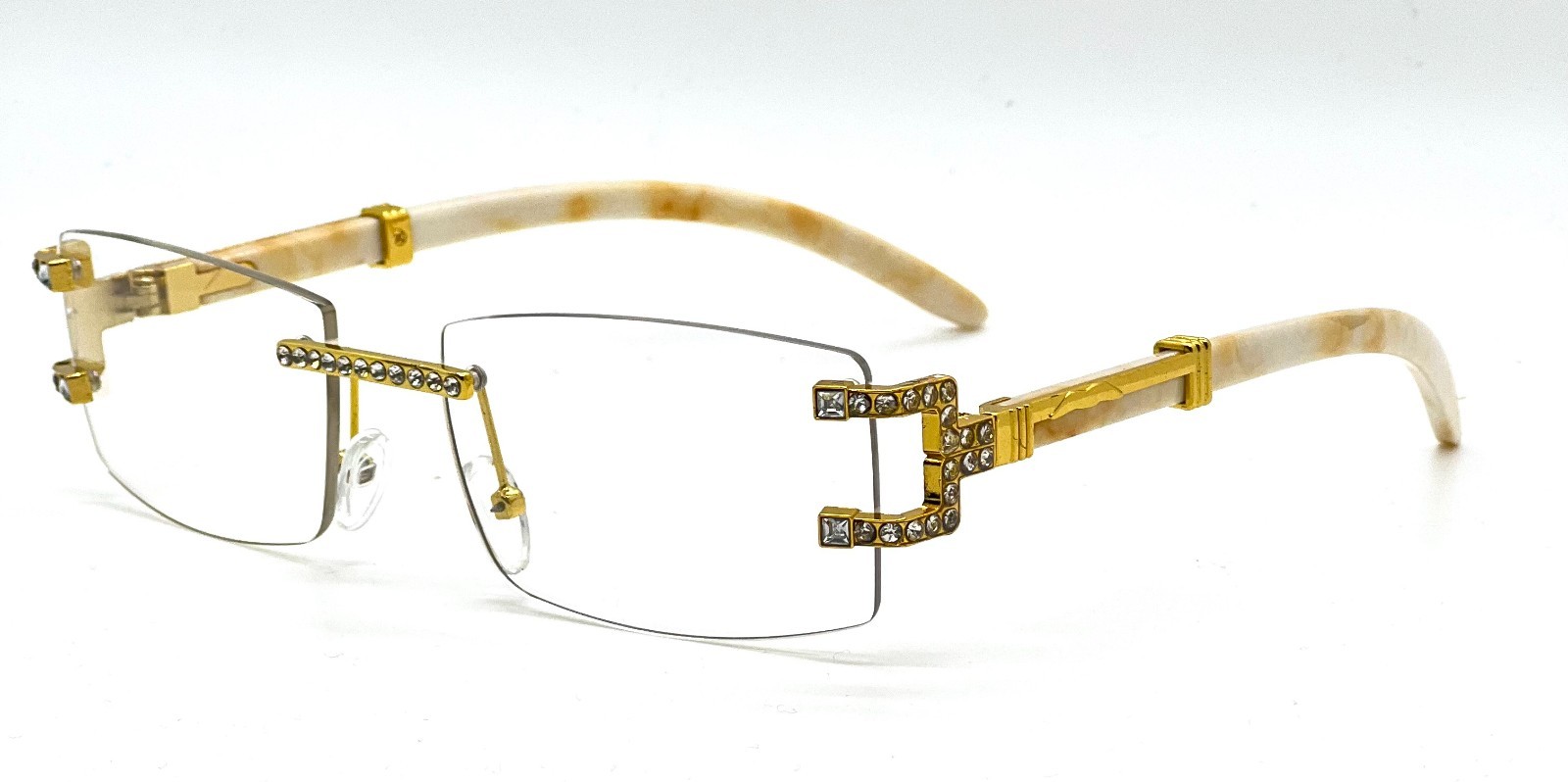 Hip Hop Sunglasses Men Designer Rimless Bling Diamond Shades Classic Rapper New