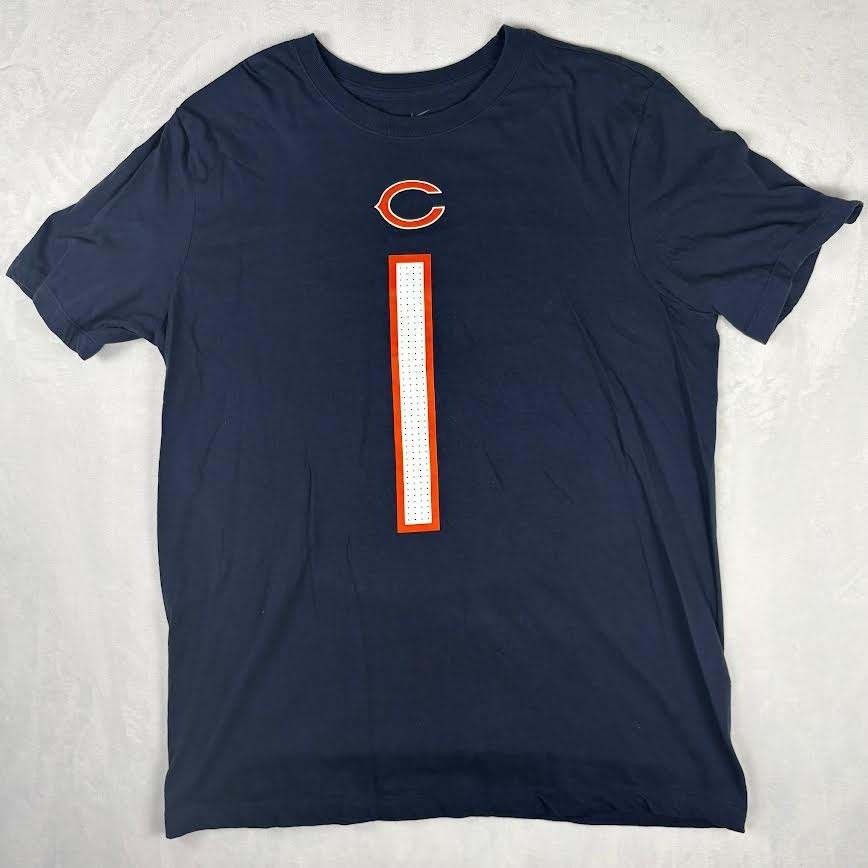 Nike Justin Fields Chicago Bears I NFL Shirt Football Jersey Men’s Large ONE