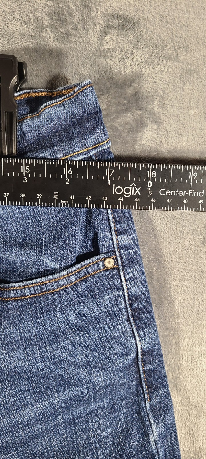 Signature by Levi Strauss Women 505 Straight Leg Jeans Button Flap Pocket 14M…