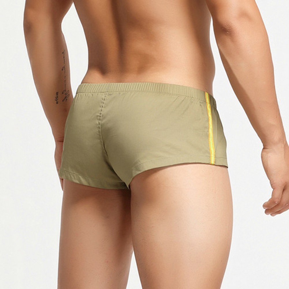 Mens Sexy Underwear Underpants Soft Boxers Shorts Briefs Trunks Button Low Rise