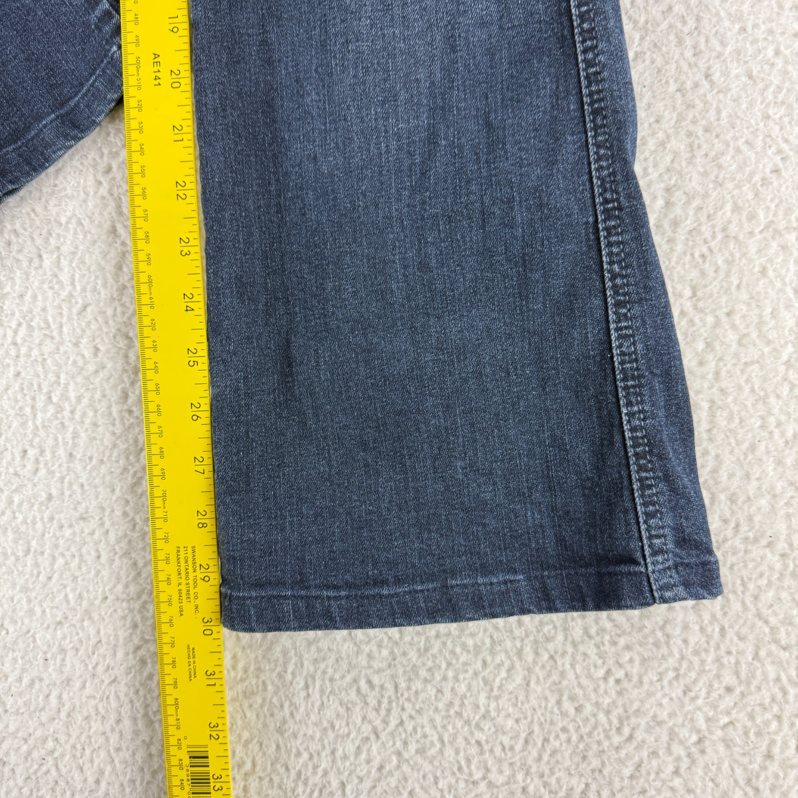 7 For All Mankind Flare Jeans Womens Size 31 Blue Denim Low Rise Dark Wash