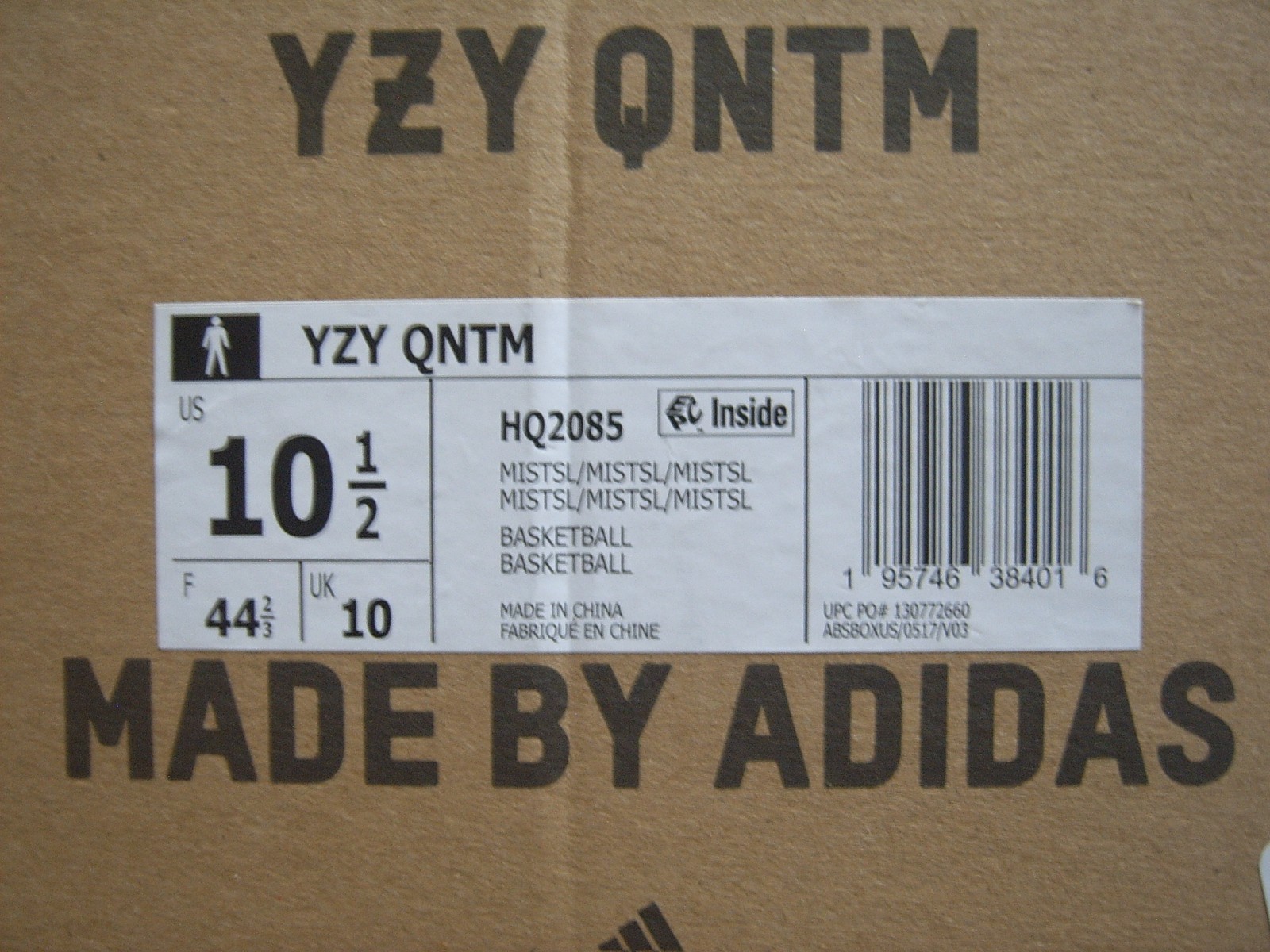 Size 10.5 – adidas Yeezy Quantum Mist Slate Shoes/Sneakers Please Read