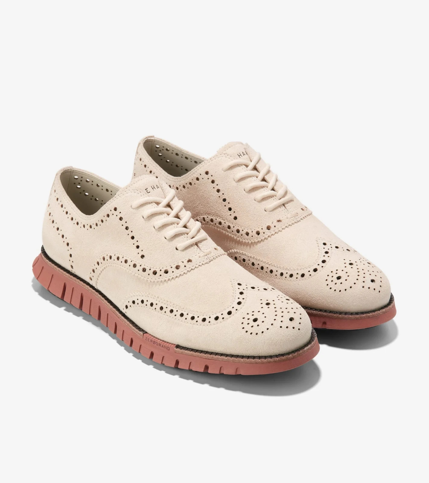 Cole Haan Men’s ZERØGRAND Remastered Wingtip Ox, C39018 Size 11 W, Gray/Redwood