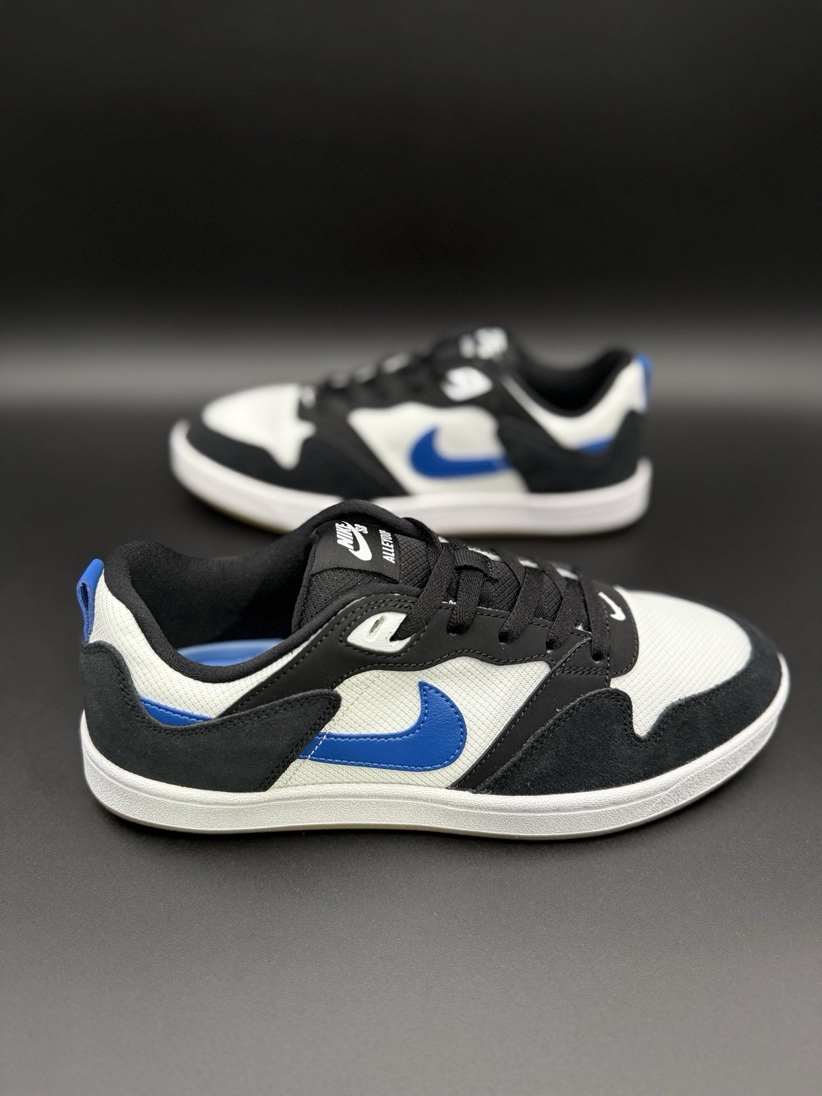 Nike SB Alleyoop White Team Royal Blue Black Mens Skate Sneakers CJ0882-104