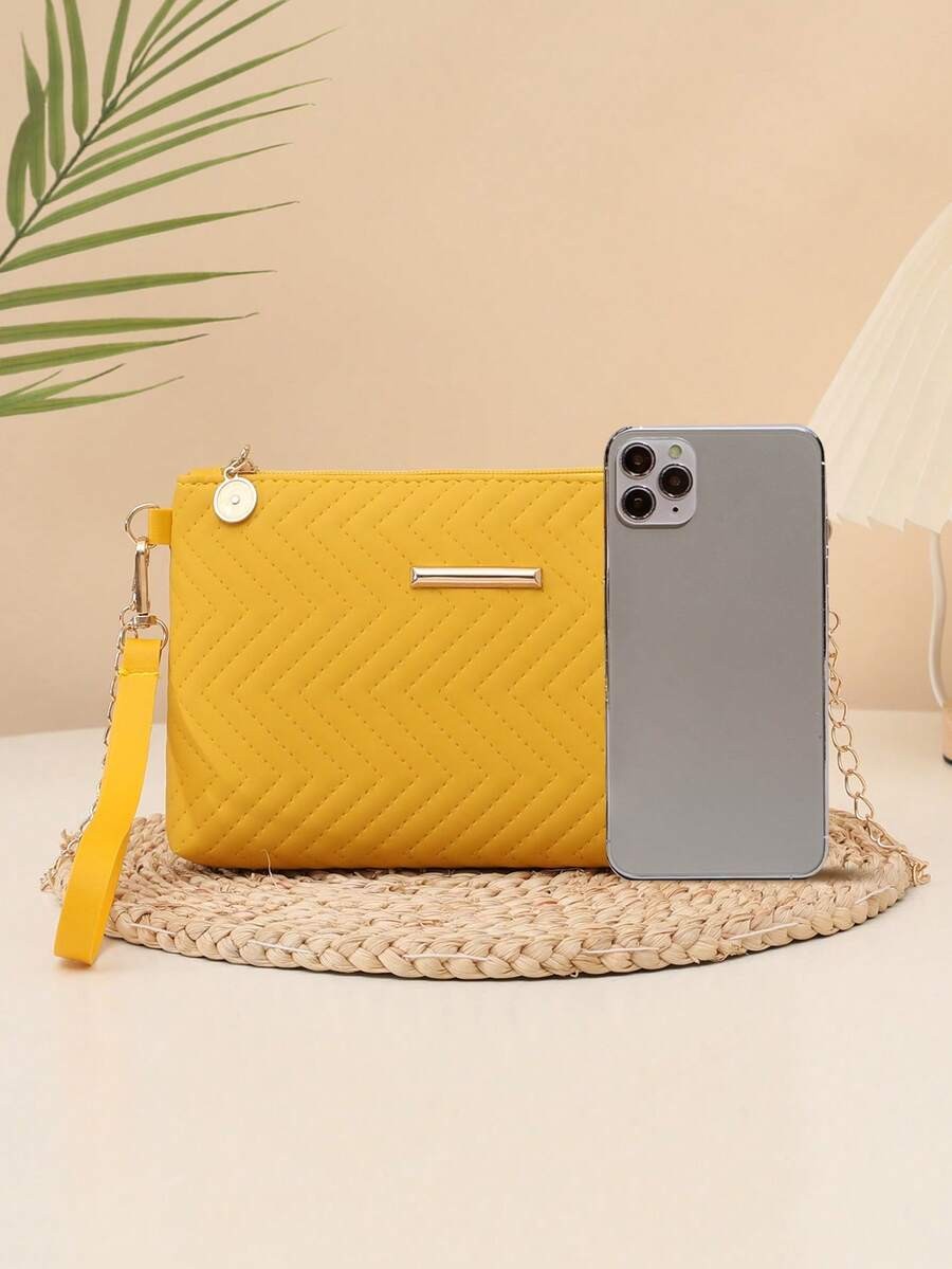 Small Square Bag Women PU Leather Crossbody Chain Purse Casual Shoulder Mini