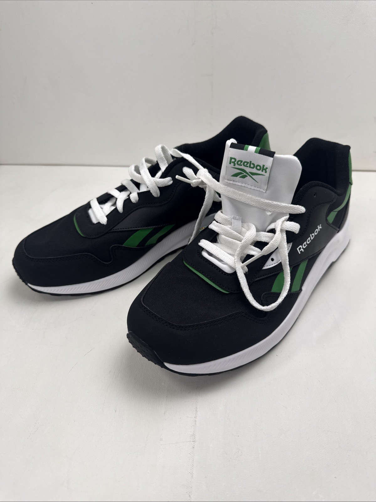 New – Reebok Royal Flag Black & White Green FoamLite BS7966 Men Size 11.5 TShoe
