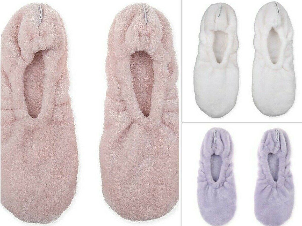 Wamsutta Ultra Plush Memory Foam Footies Slippers One Size Fits Most