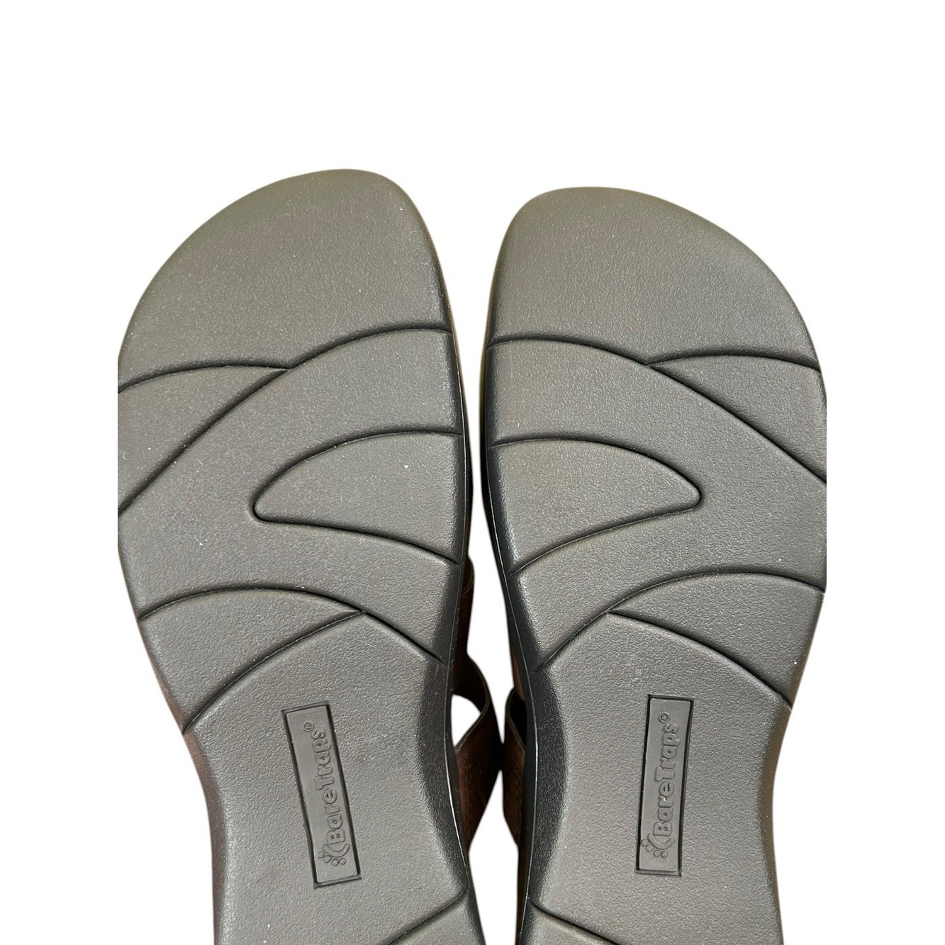 BARETRAPS Outsmart Brown Toe Loop Comfort Sandals Platform Slides 8.5 NWOT