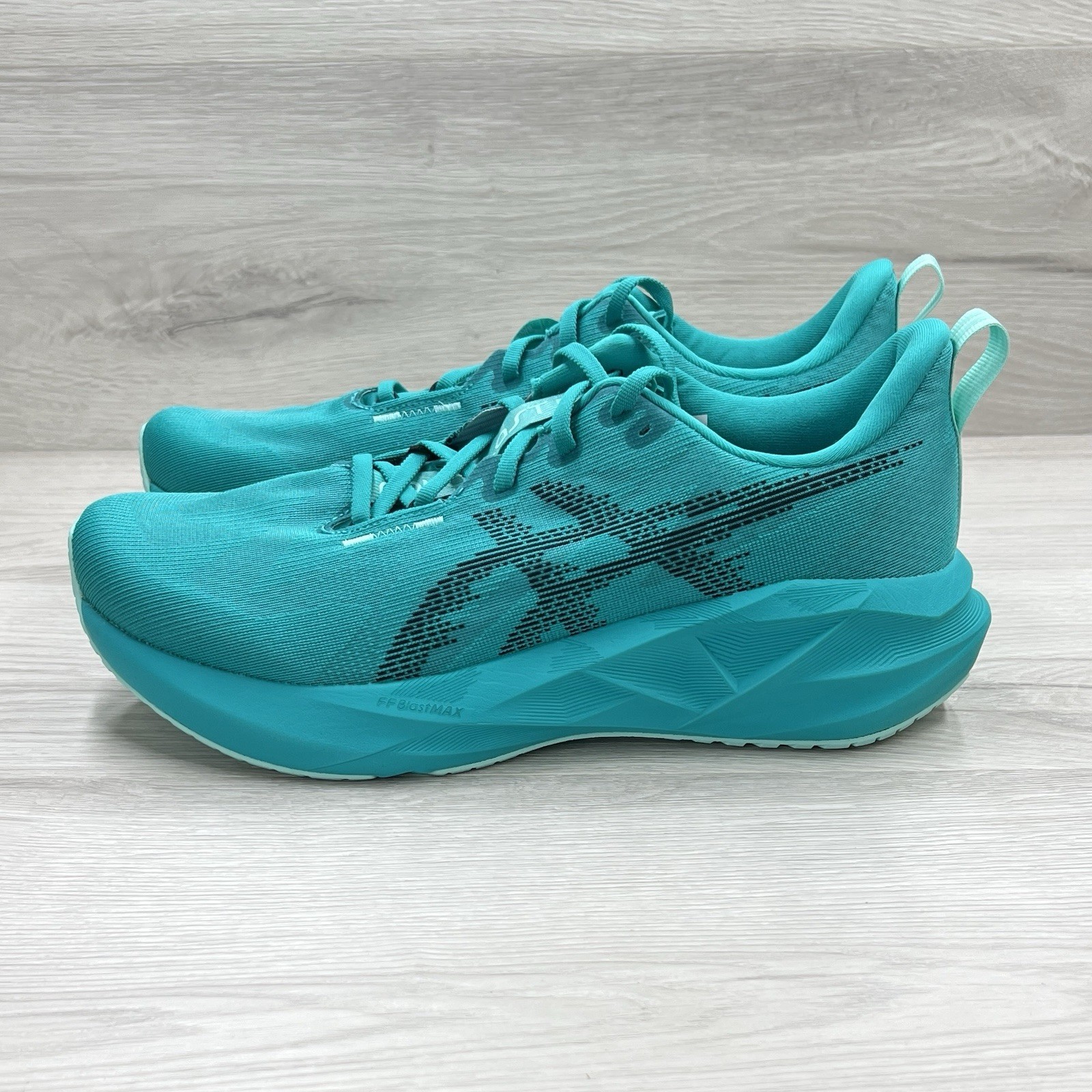 ASICS Novablast 5 1011B974-401 Wave Teal Black Men’s Running Shoes Mens Sz 14
