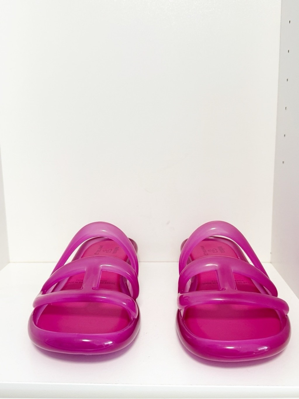 New Melissa x Telfar Jelly Slide pink size 8