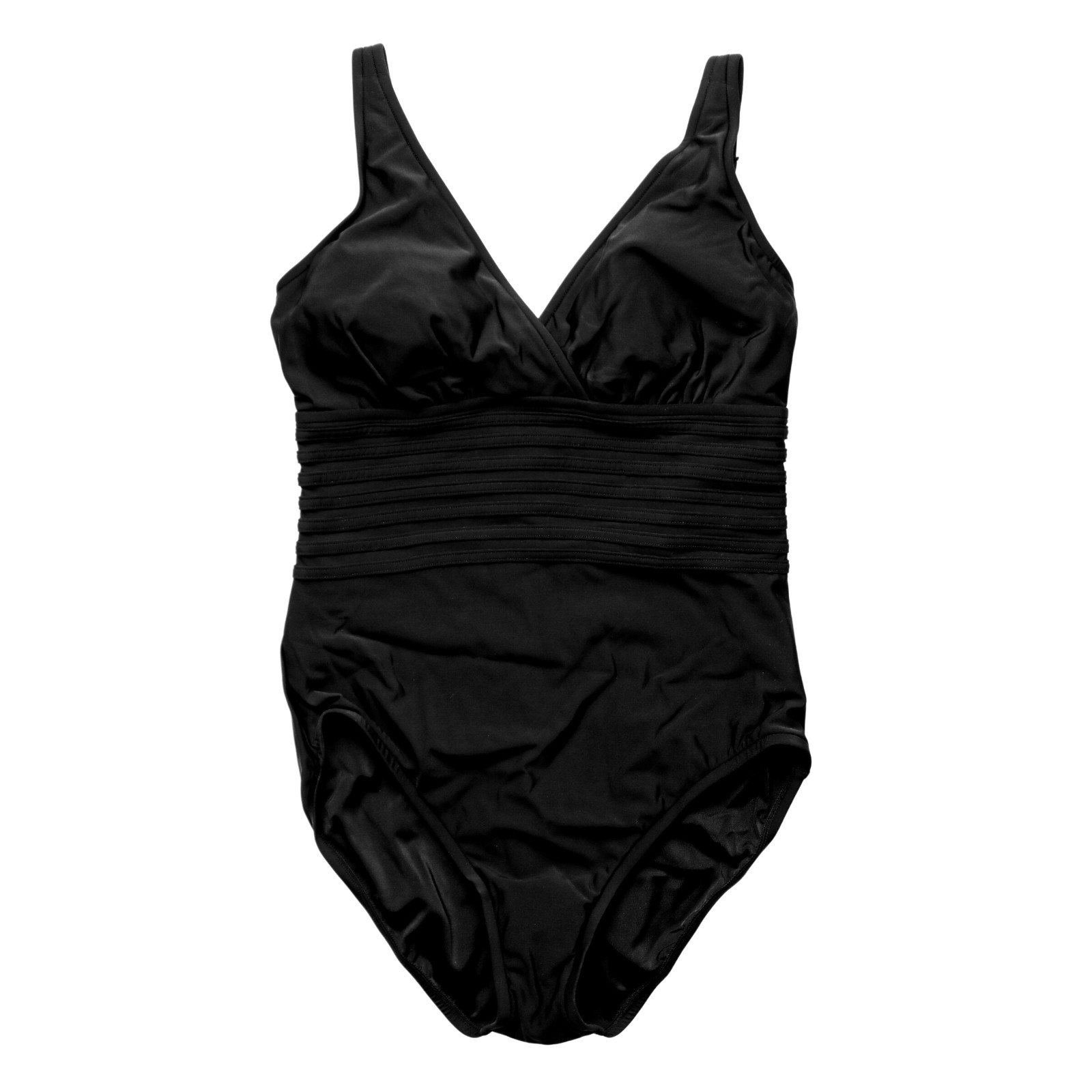 Aqua Green Black One-Piece Swimsuit Size Large Women’s Swimwear