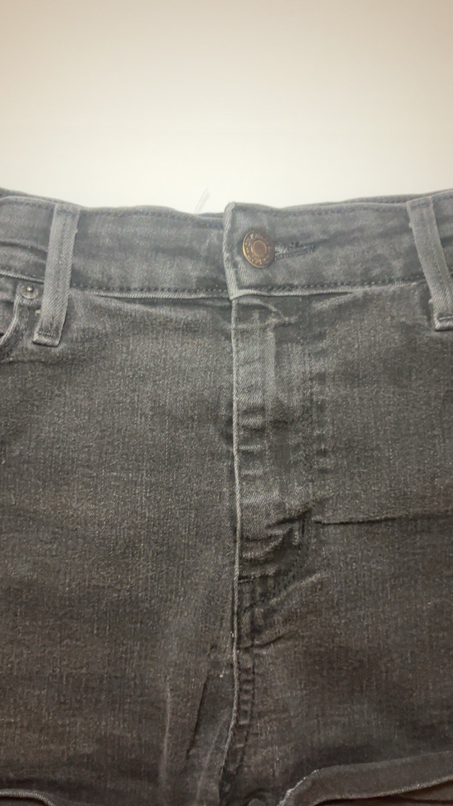 Signature by Levi Strauss Women’s Black Denim Shorts 14 High Rise 32W 5-Pocket