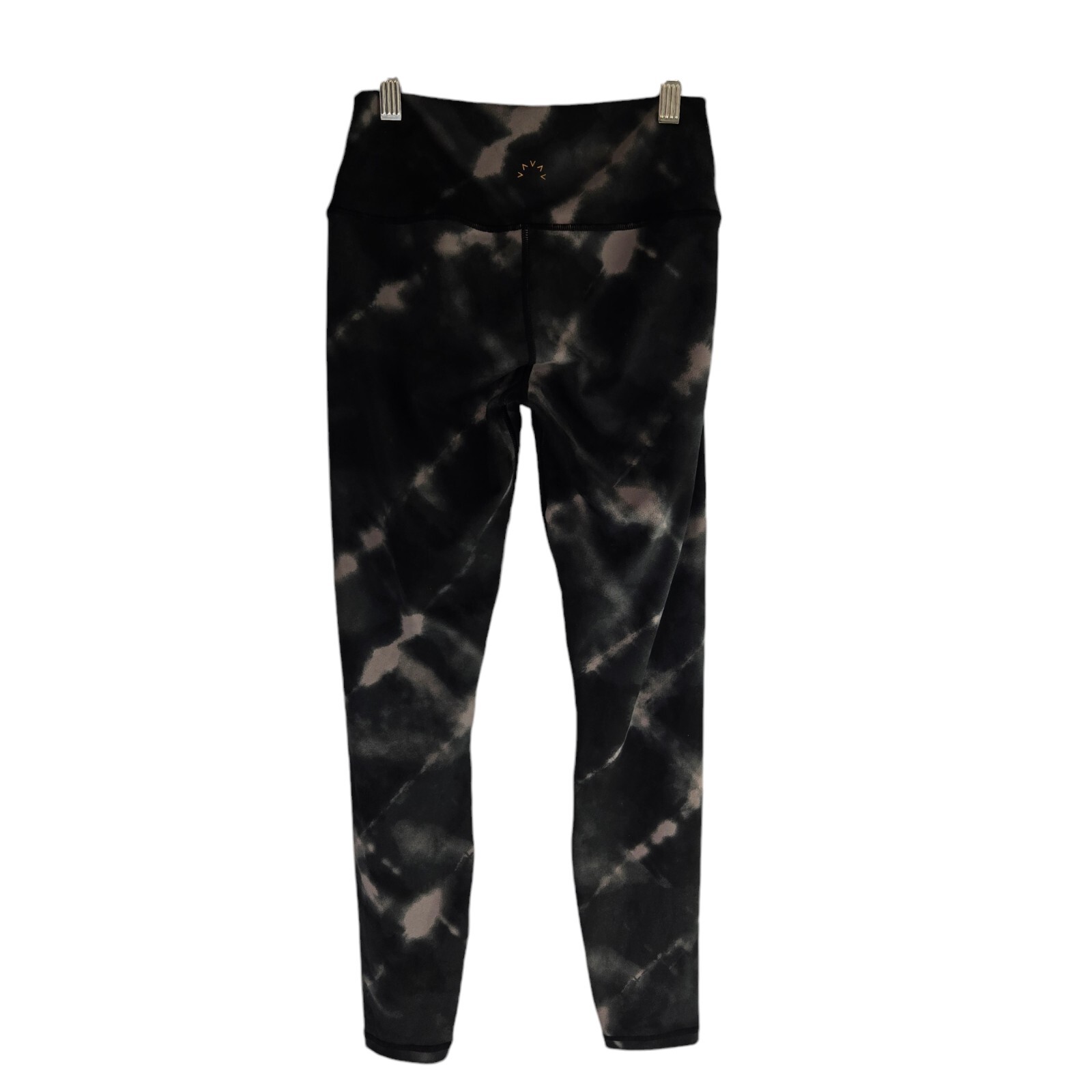 Varley Century Womens Small Grey Tie Dyed Mid Rise Cropped Athletic Leggings
