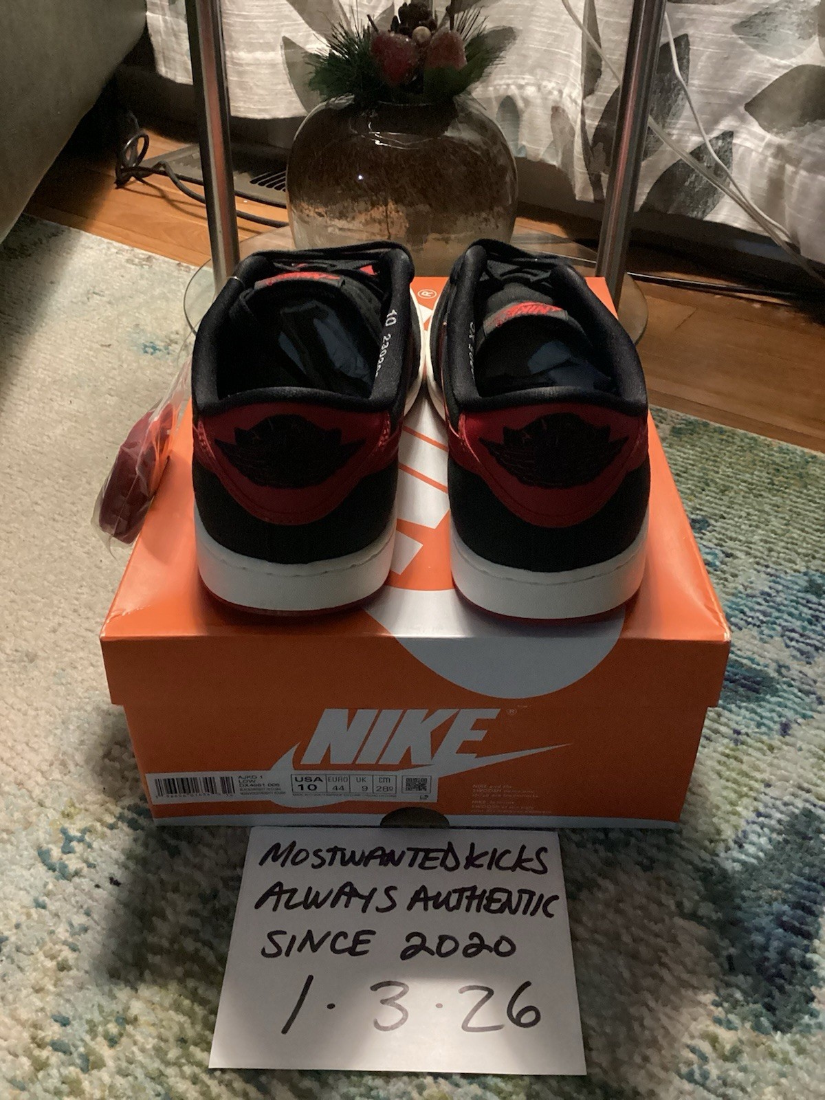 DS 2023 Nike Air Jordan Retro 1 Low AJKO Bred Men’s Sz 10
