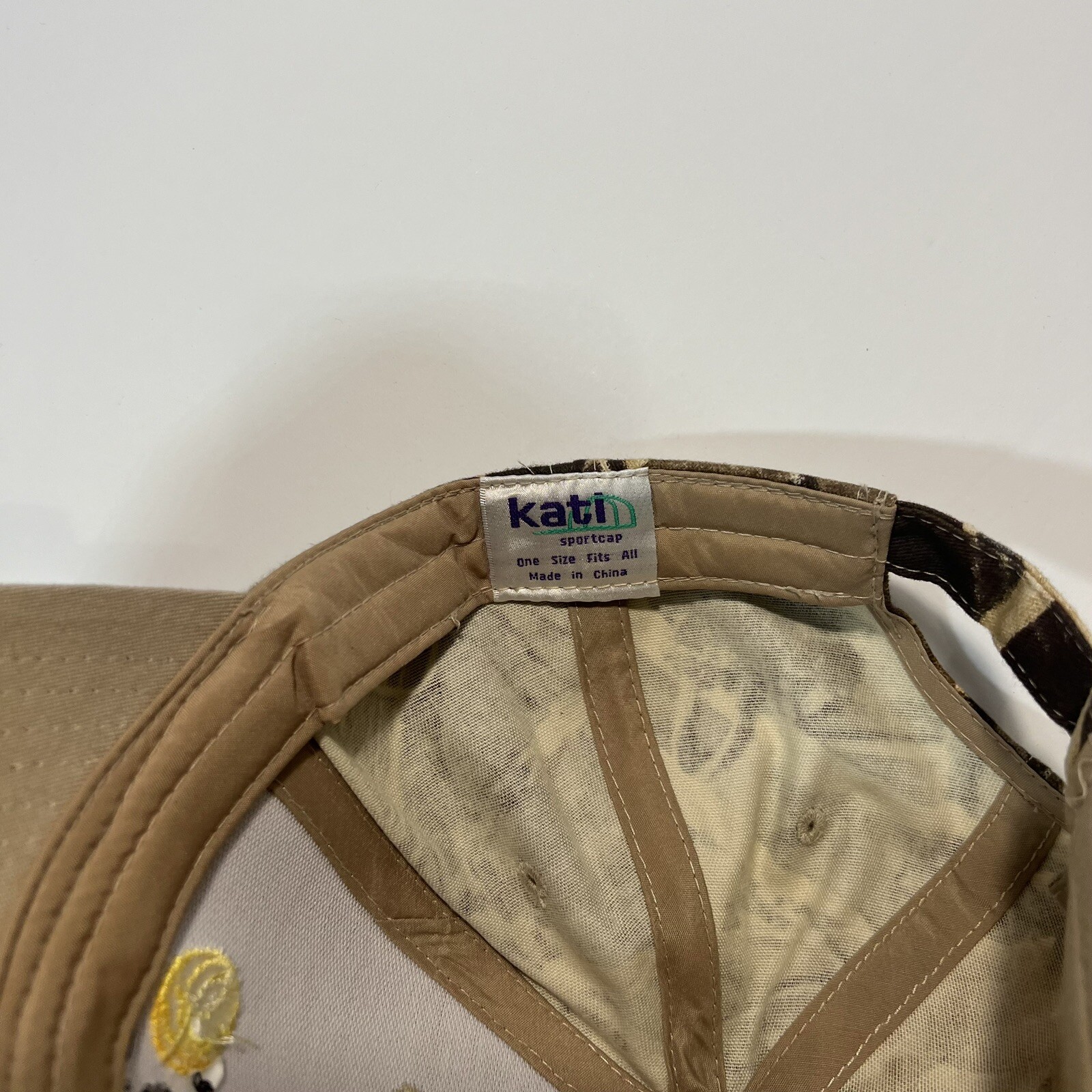 Kati Sportcap SOYPLUS beyond bypass Hat Tan and Camo Adjustable Strap
