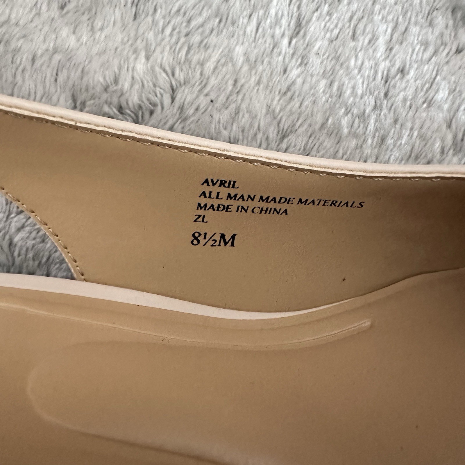 Charles by Charles David 8.5M Avril Twist Slingback Pumps Ecru Cream Pointed Toe