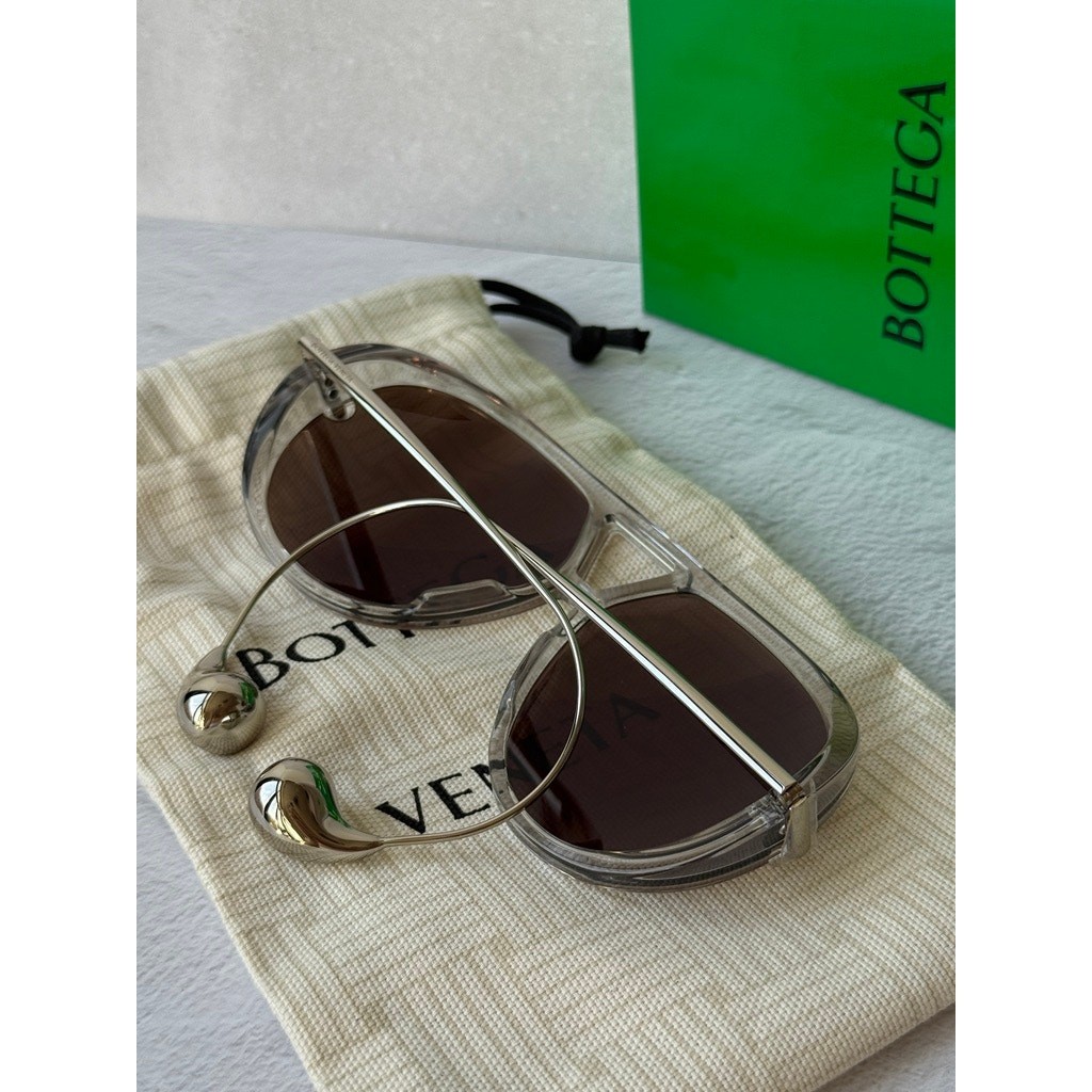 NEW Bottega Veneta BV1273S Drop Earring Sunglasses in Grey