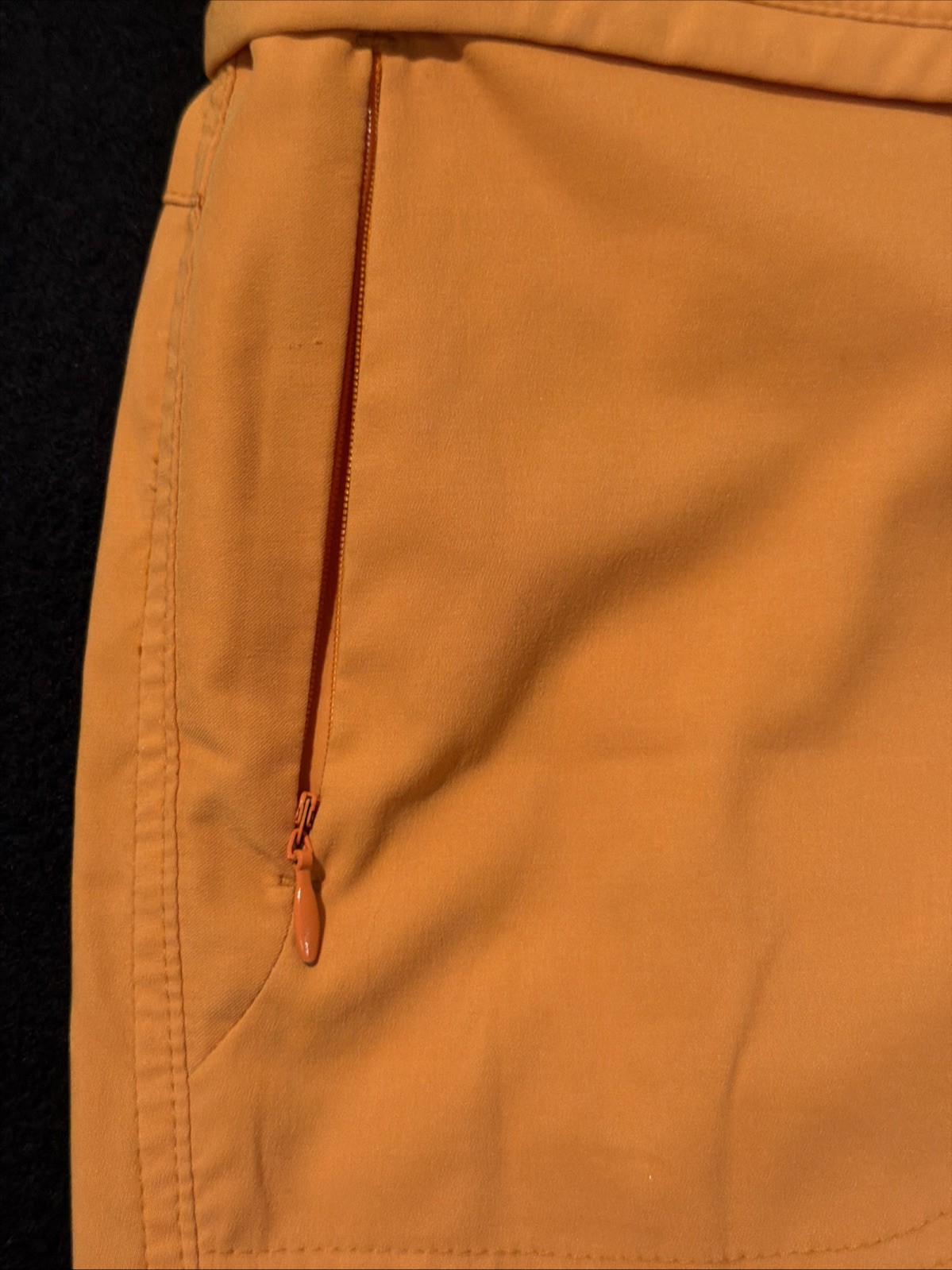 Fabletics Women’s Orange Button Closure Zipper Pockets Size Small