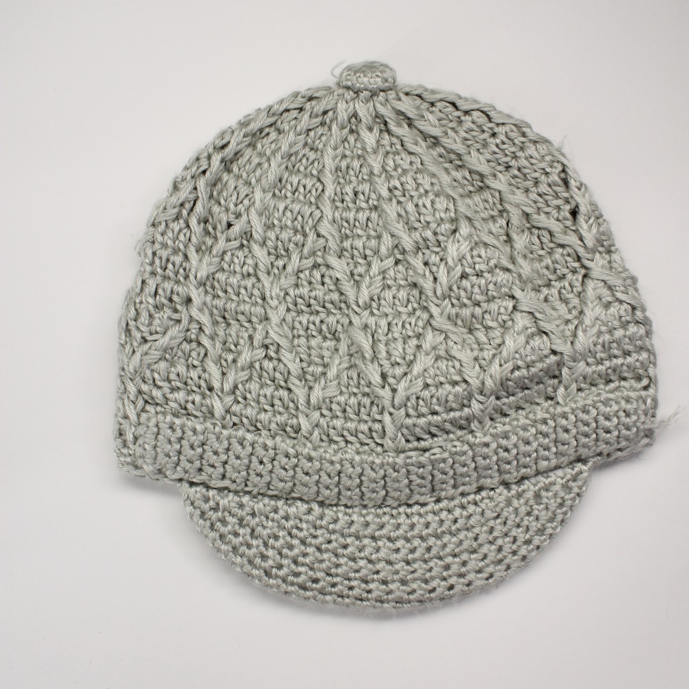 PISTIL gray women toboggan brimmed beanie winter cap