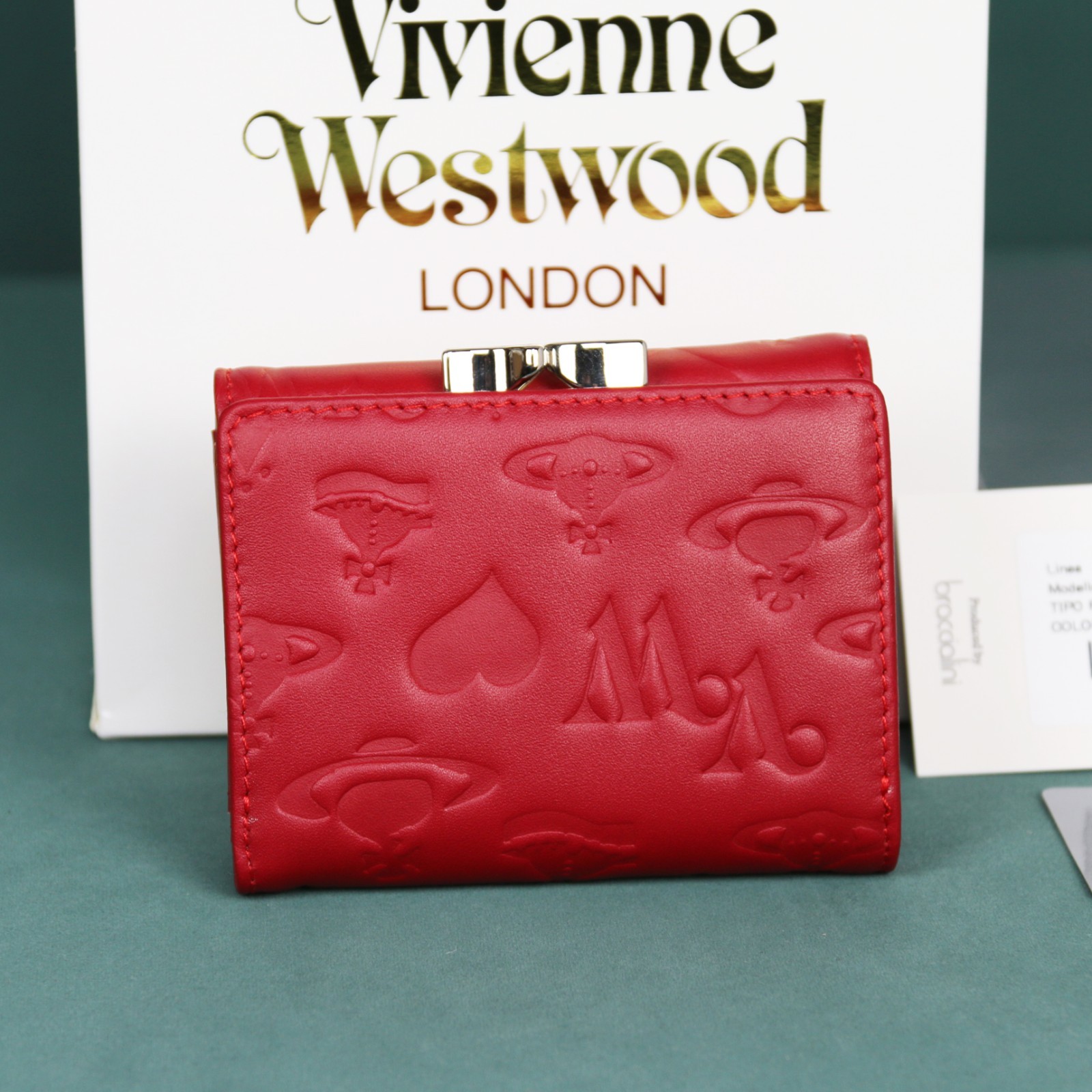 Westwood Gamaguchi Trifold Wallet red 11cm × 9cm × 3.5cm