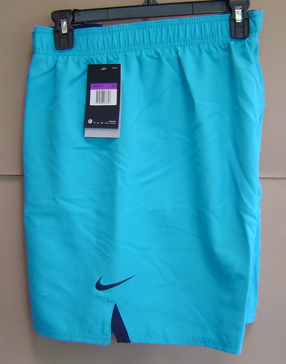 NWT$48 NIKE SWIM Men XXL CORE VITAL 7″ VOLLEY TRUNKS SHORT Lt Blue Fury NESS9400