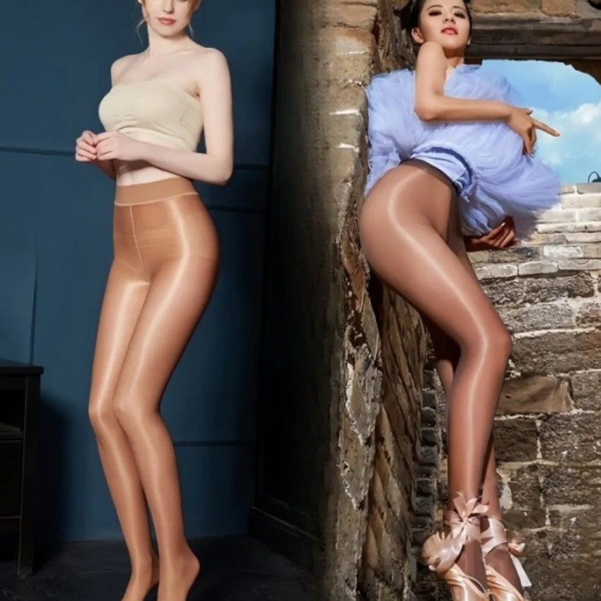 220lbs Super Elastic Pantyhose High Glossy Sheer Shiny Stockings Tights Clubwear