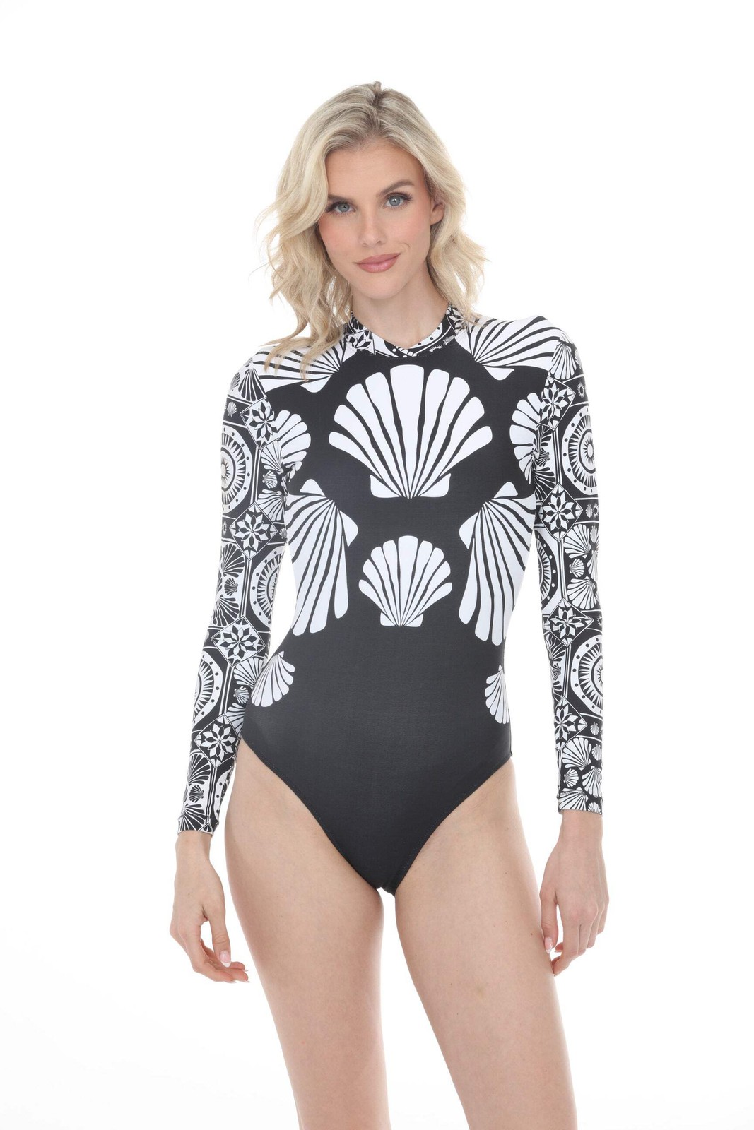 Johnny Was Black Cross Over Neck Surf One Piece CSW8625-Y