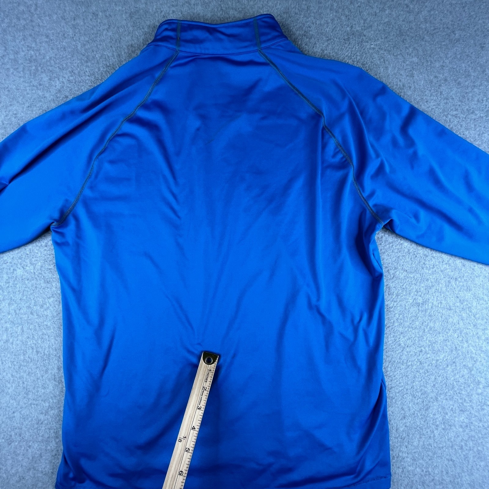 Adidas 1/2 Zip Active Long Sleeve Shirt Medium Blue Long Sleeve Lightweight