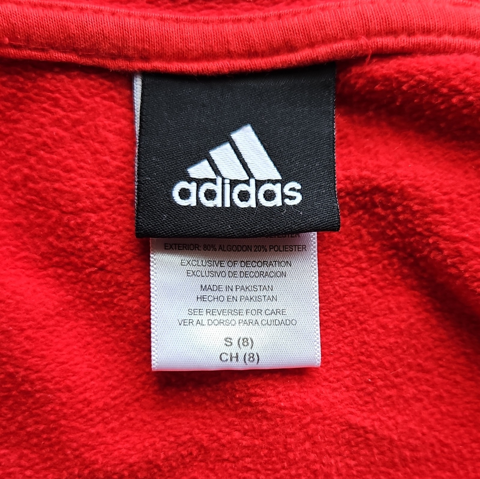 Adidas Cincinnati Reds MLB Boys Red Full Zip Hooded Hoodie w/ Pockets S (8)