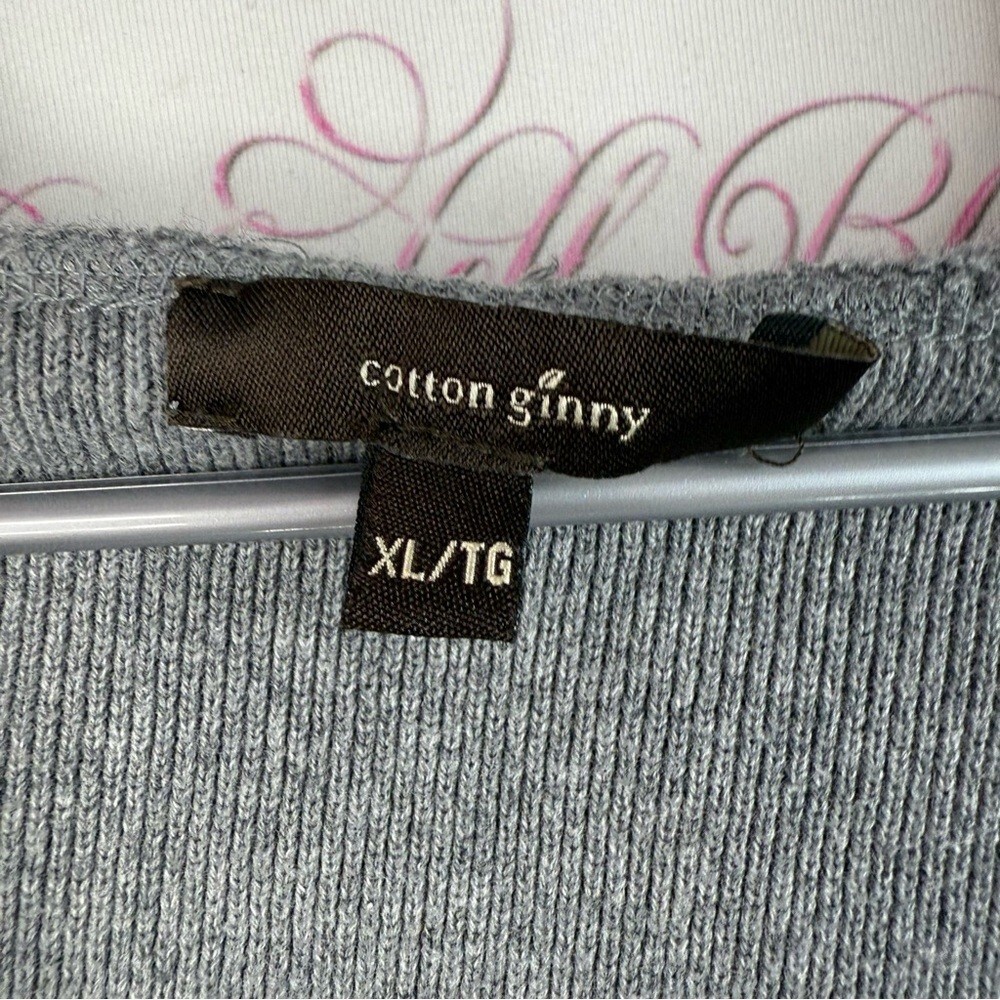Cotton Ginny sweater zip up long style knit pockets Cozy Gray Women’s Cardigan