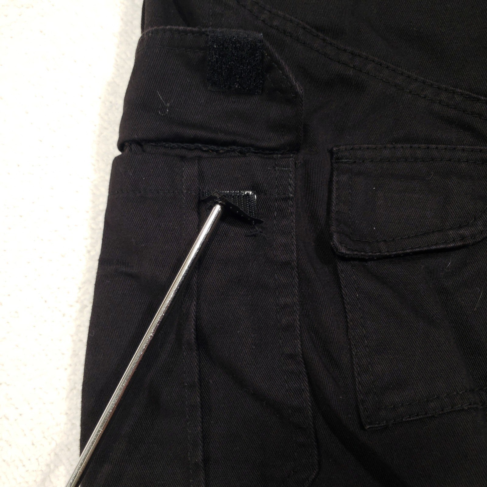 Bilt Iron Workers Cargo Pants Mens 30 Black Kevlar Reinforced Motorcycle Gear