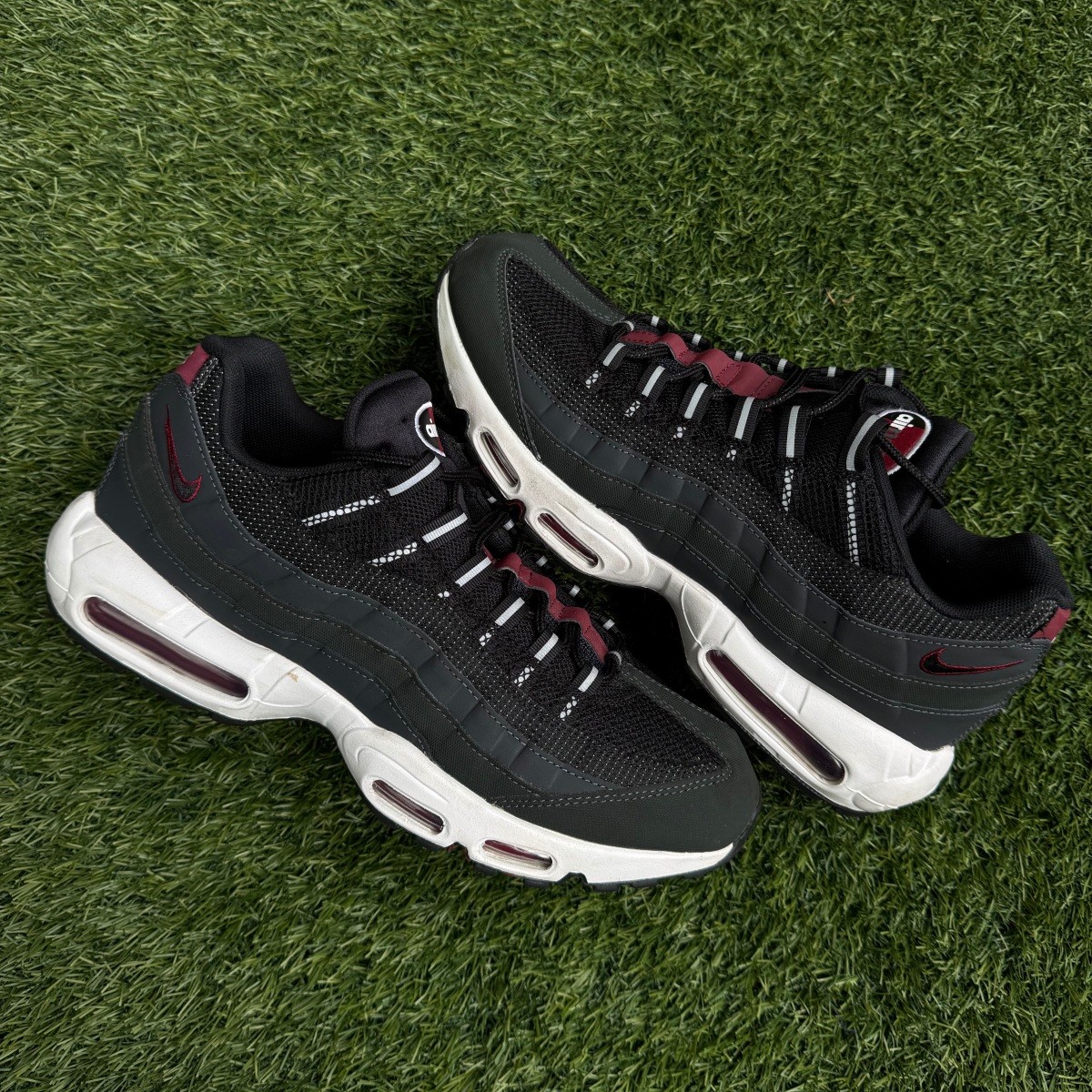 Nike Air Max 95 Anthracite Team Red (Pre-Owned) Size 13 (No Box)