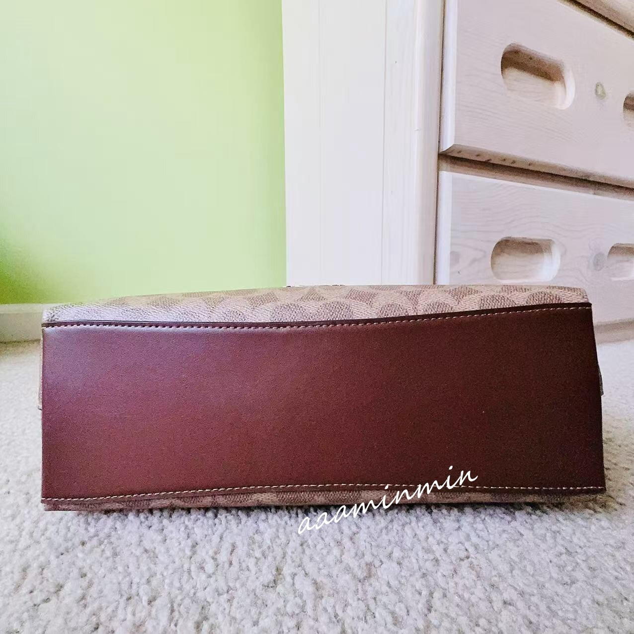 NWT Coach Laurel Shoulder Bag In Signature Canvas CV975 -Gold/Tan/Brown