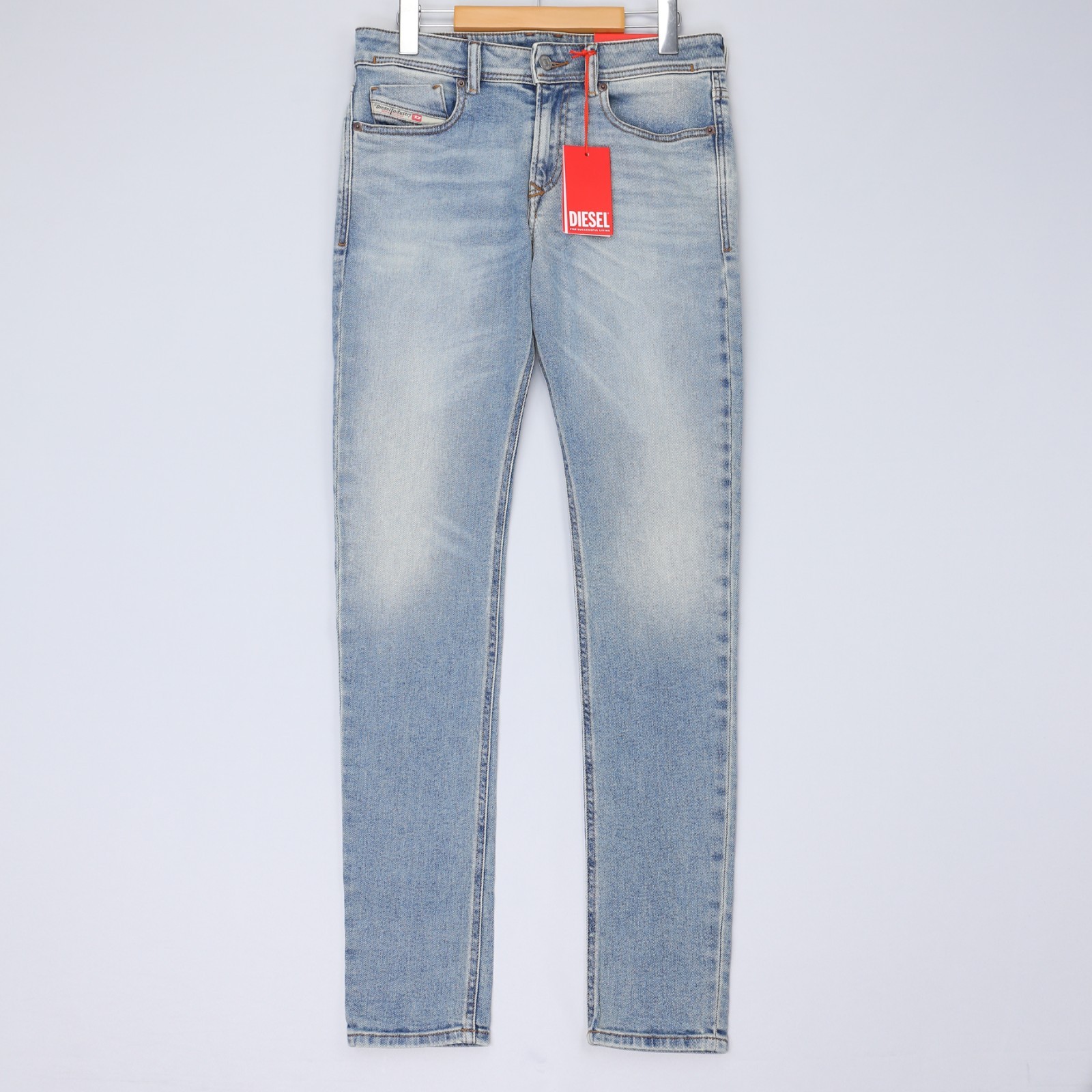 Diesel Mens Jeans 1979 Sleenker Skinny Leg Low Waist Medium Wash Blue Size NWT