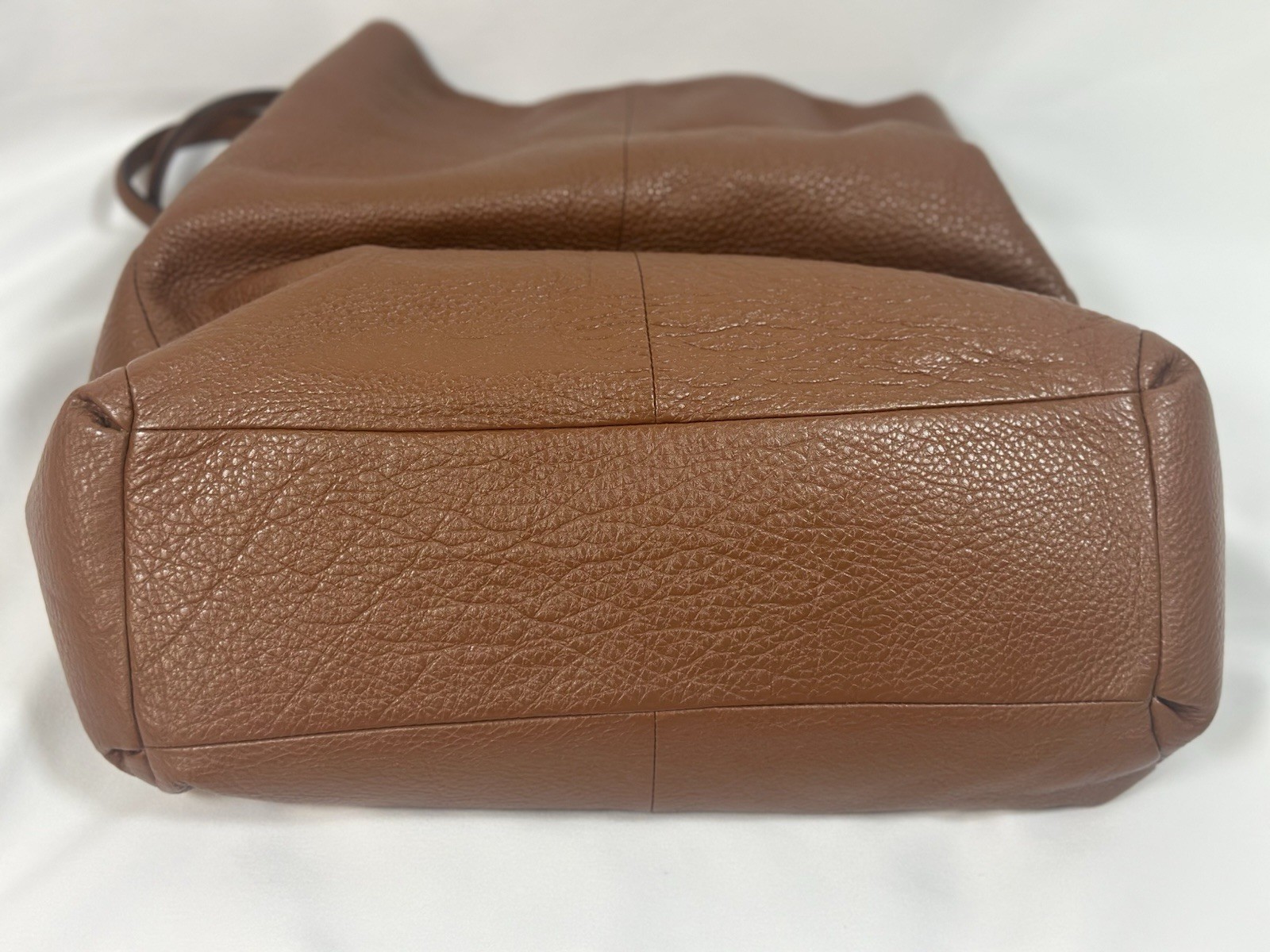 Coach F34495 Madison Phoebe SM Shoulder Bag Saddle Brown Soft Pebble Leather