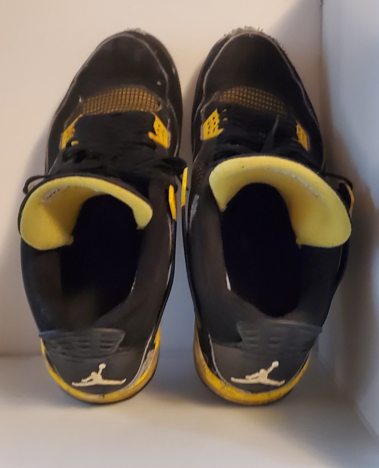 2023 Air Jordan 4 Retro Mid Thunder Black Yellow DH6927-017 size 14!