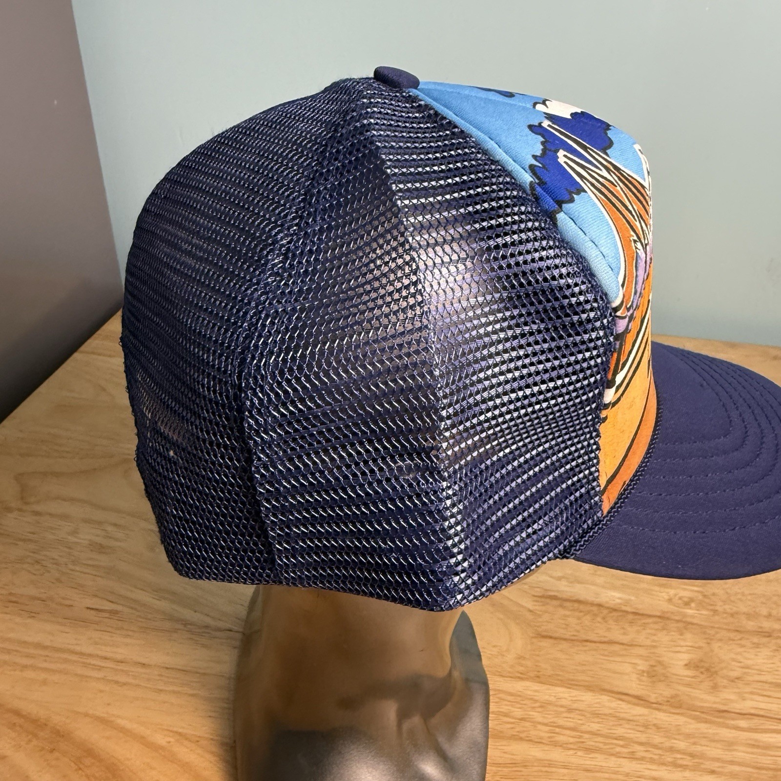VINTAGE TRUCKER SNAPBACK 1990’S Royal GORGE COLORADO BRIDGE COLORFULL RETRO