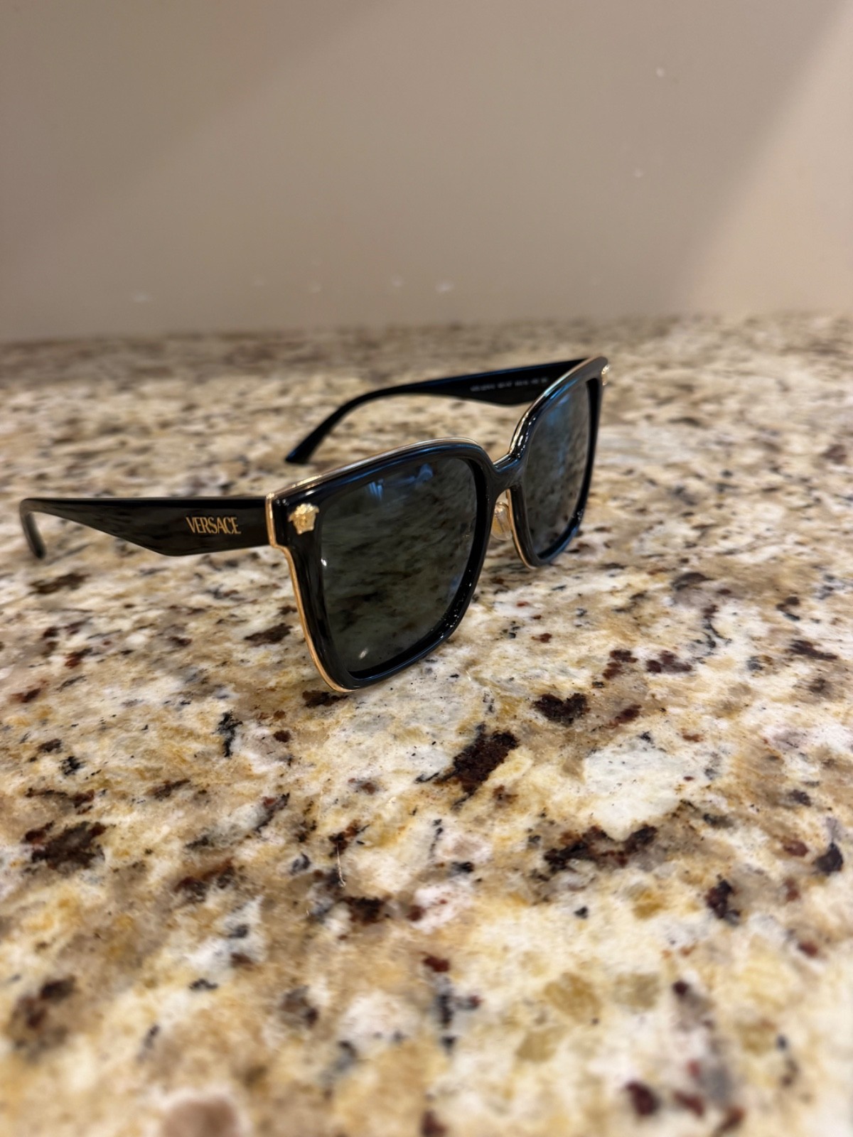 VERSACE VE2278D GB1 87 Black Grey Women’s 58 mm Sunglasses