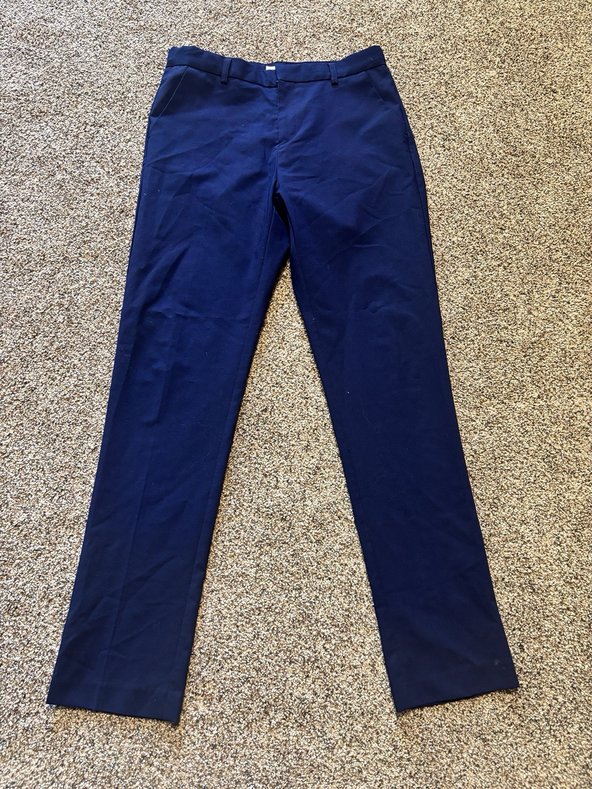 ZARA Kids Boys Navy Tailored Fit Dress Pants 13-14 cm 163 Extra Fine Wool